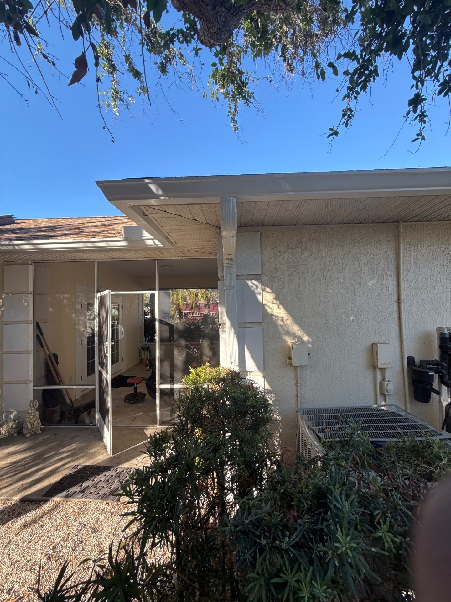 White K-Style Seamless Gutters in Sarasota FL by Gutter Professors