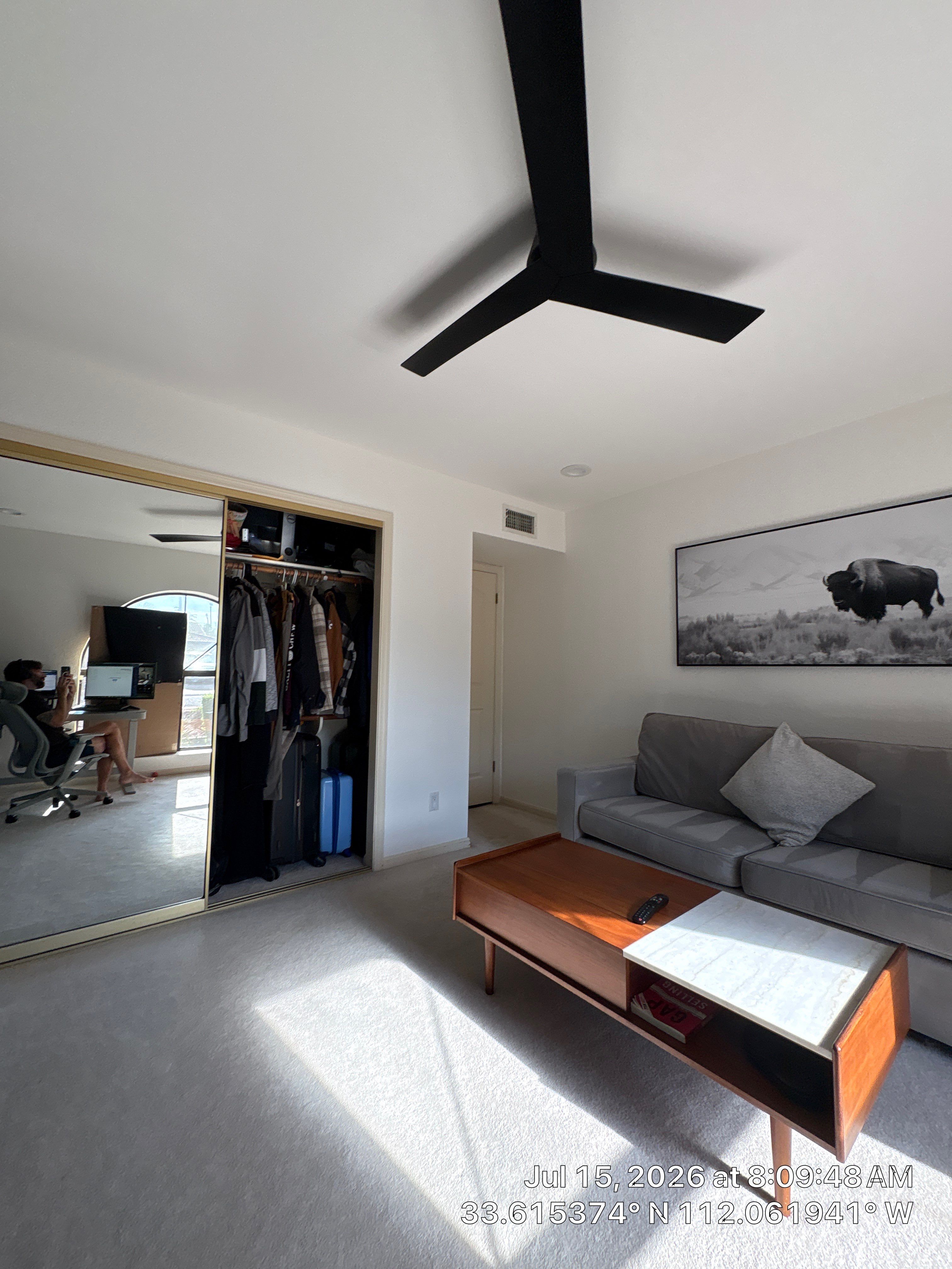 Modern Home Office and Indoor Putting Green Setup in Phoenix by CompanyCam Sales Demo