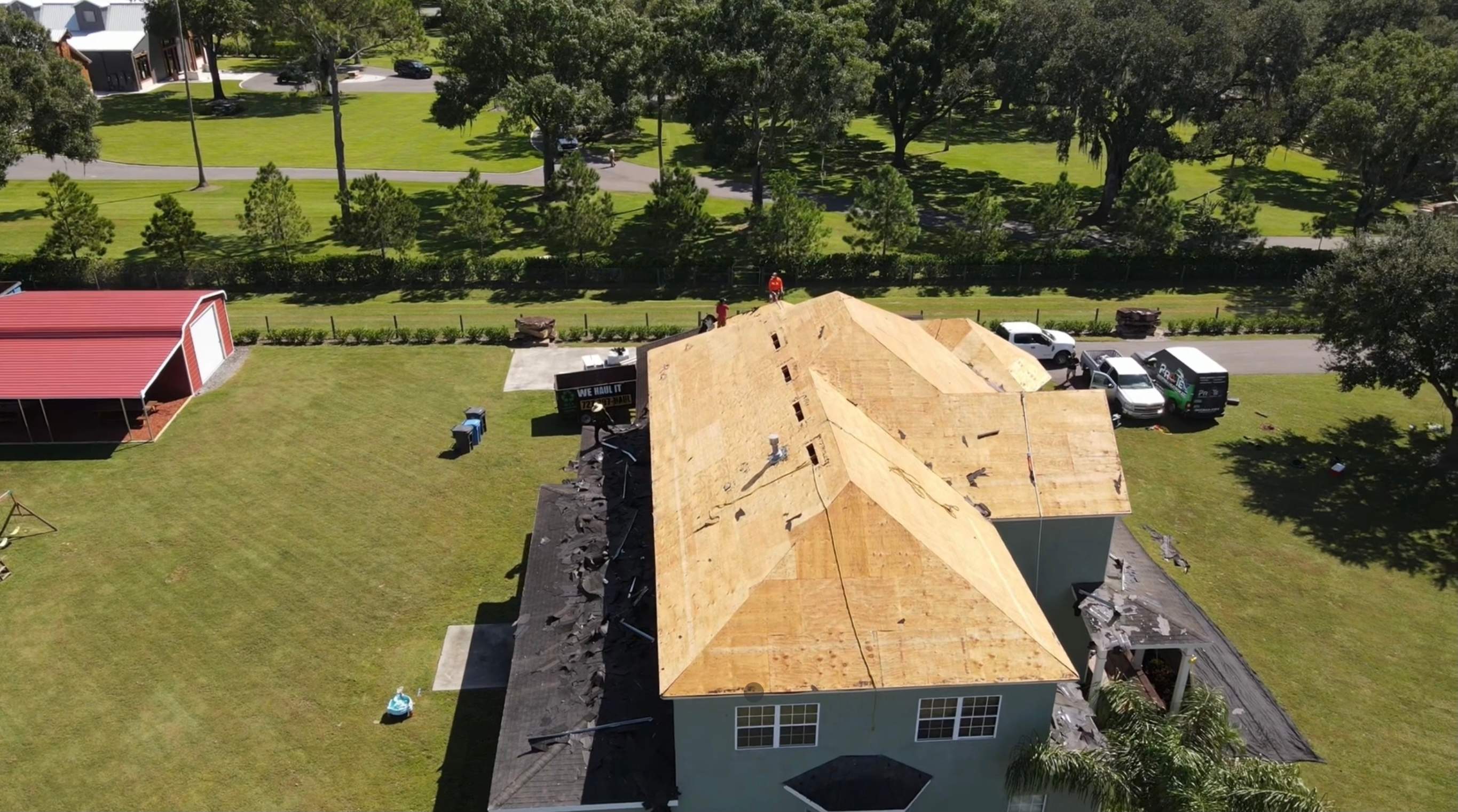 Residential Roofing Installation using GAF HDZ Shingles by Protek 