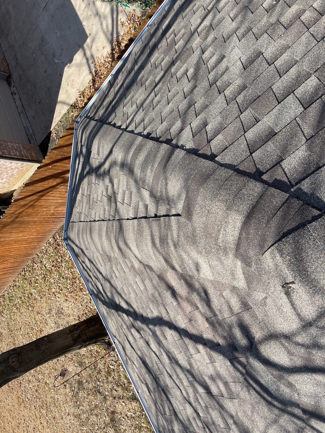 Major storm damage required full roof replacement along with other exterior repairs by First United Roofing & Construction