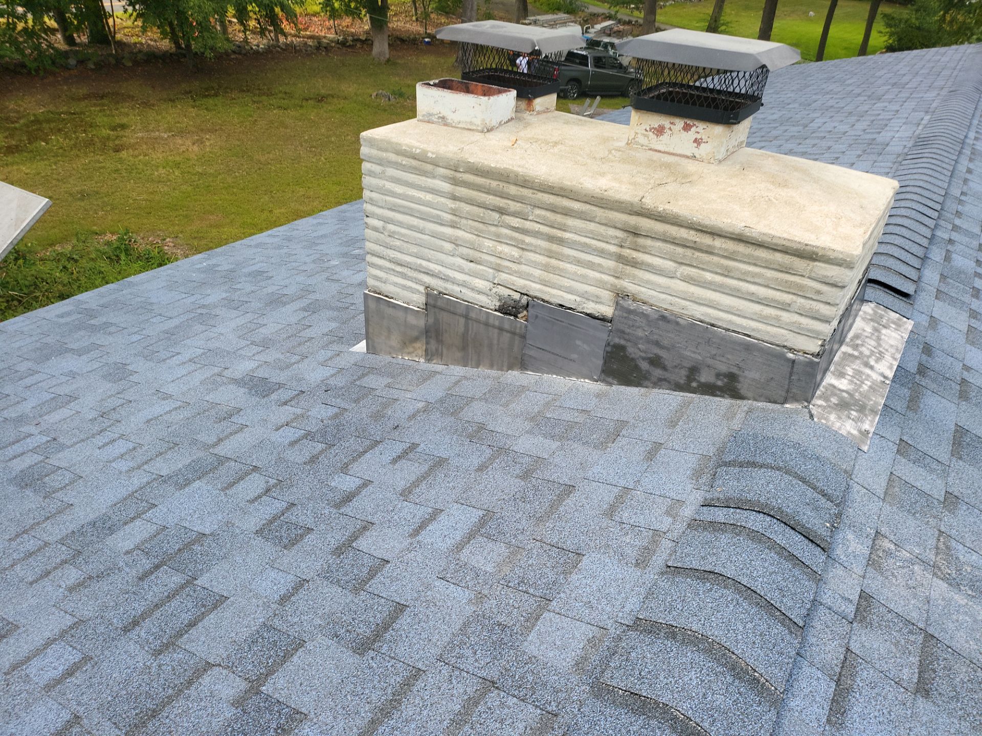 Commercial Roofing Installation using Owens Corning TruDefinition Duration AR - Harbor Blue by A Plus Exterior