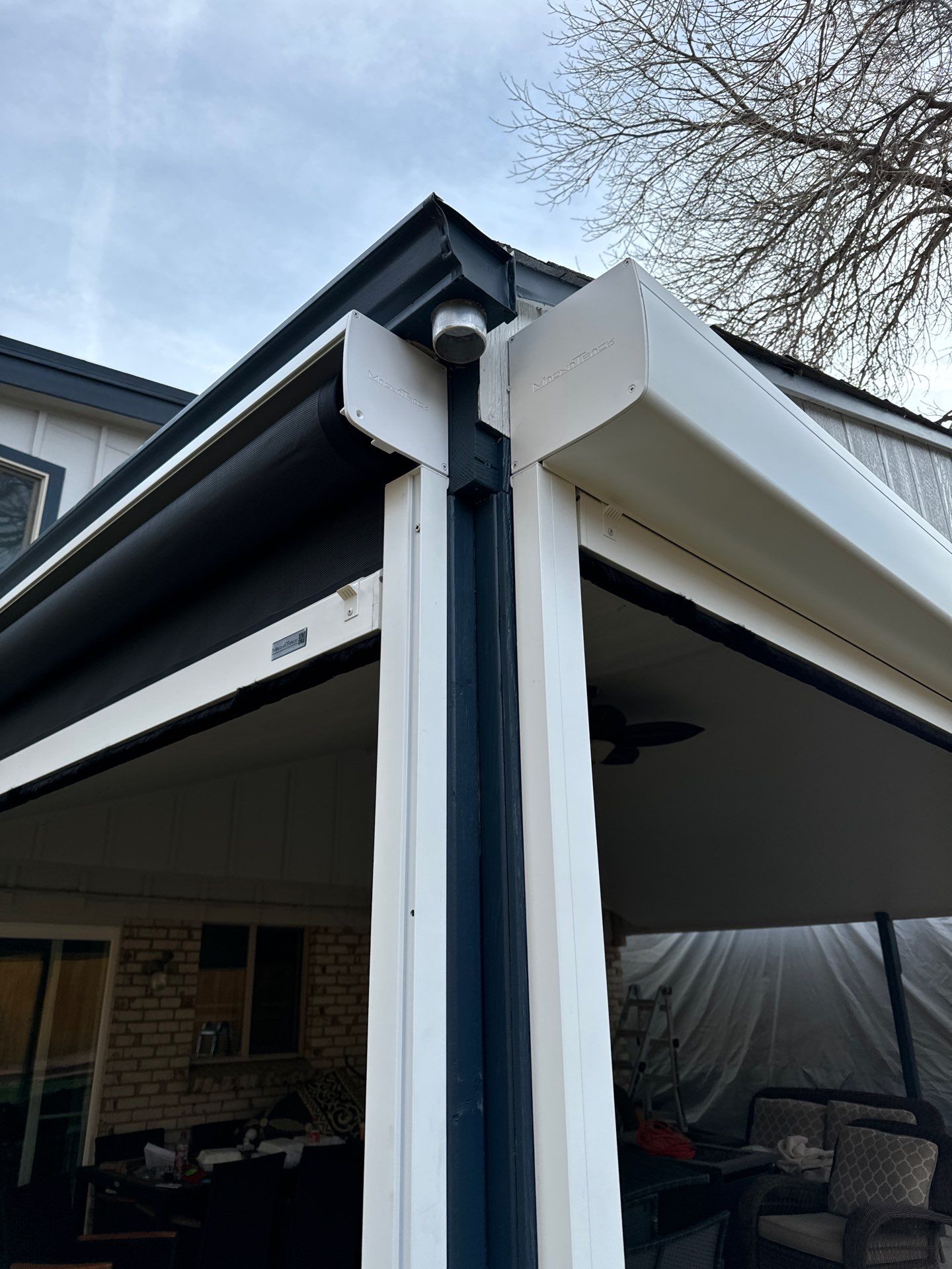 Motorized Screens using Progressive MagnaTrack Screens by Outdoor Solutions Colorado