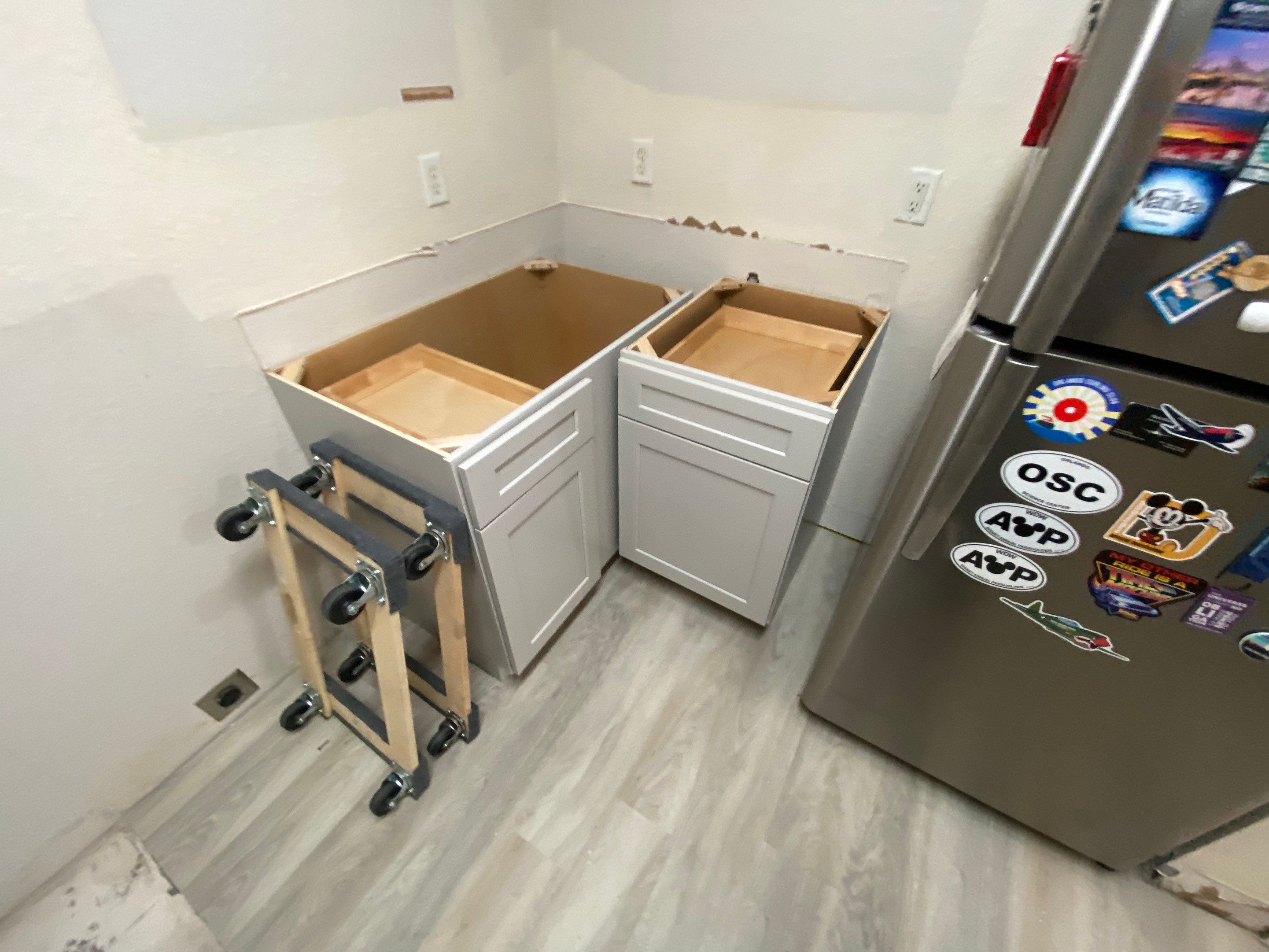 Home Remodel using LVP Flooring and Cabinets by HandyMangum