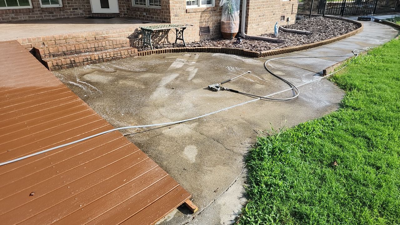 House Wash using cleaner by Power Wash Masters LLC