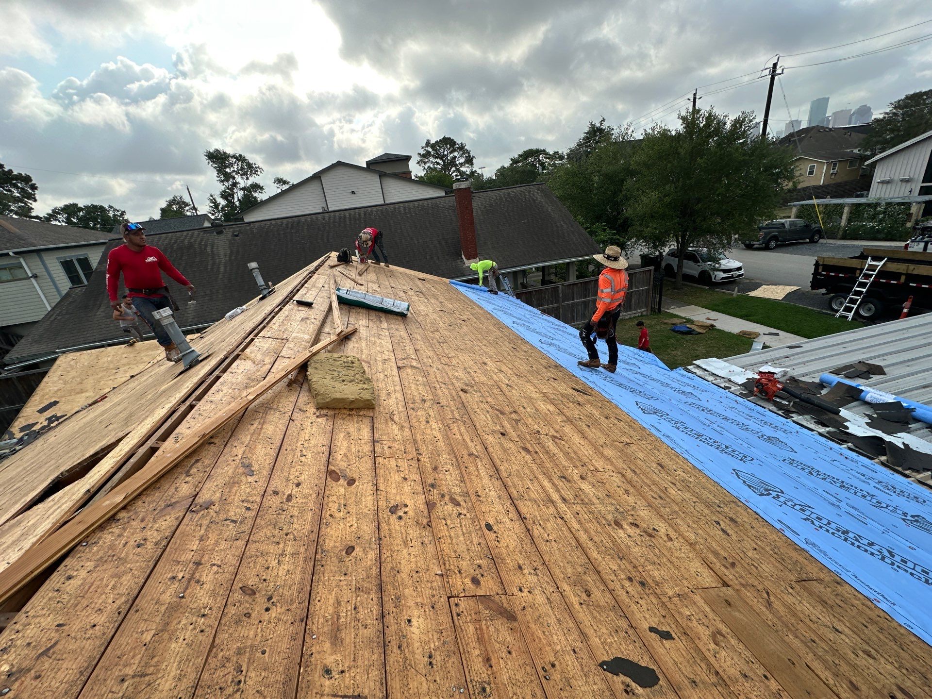 Project in Houston by Motion Roofing
