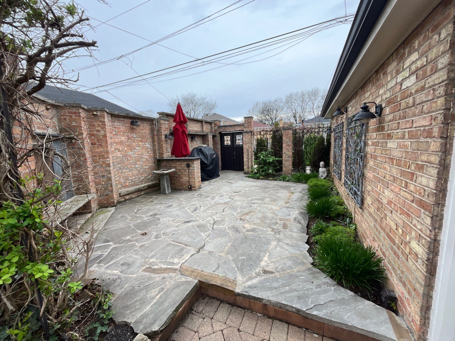 Brick repair, CSS, and stone cleaning by Northern Power Washing LLC.