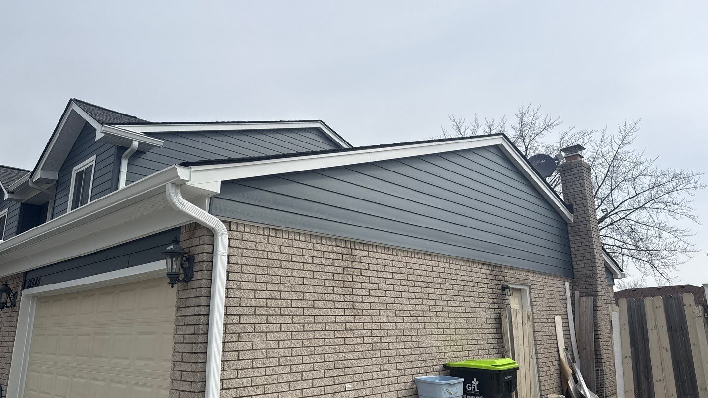 Siding Replacement using Alside Midnight Blue by 180 Contractors