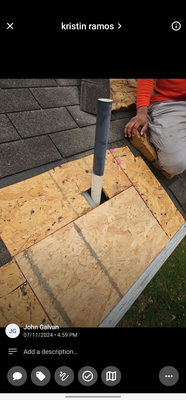 Hail Damage using Owen's Corning Duration (Lifetime) Shingles by Roof Repair Services LLC