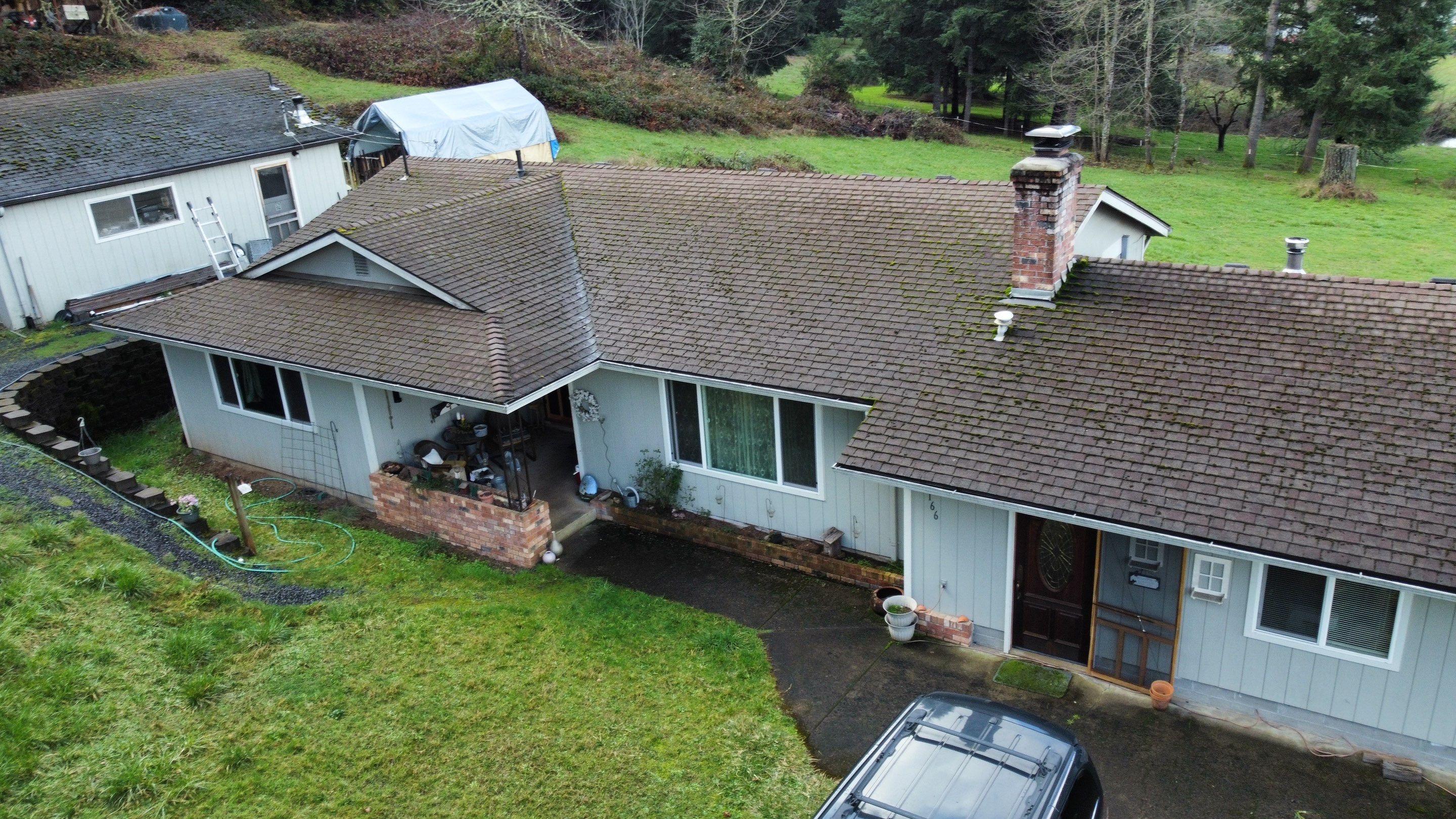 Residential Roofing Installation using IKO Dynasty (Color: Frostone Grey) by Orezona Building & Roofing Company, Inc.