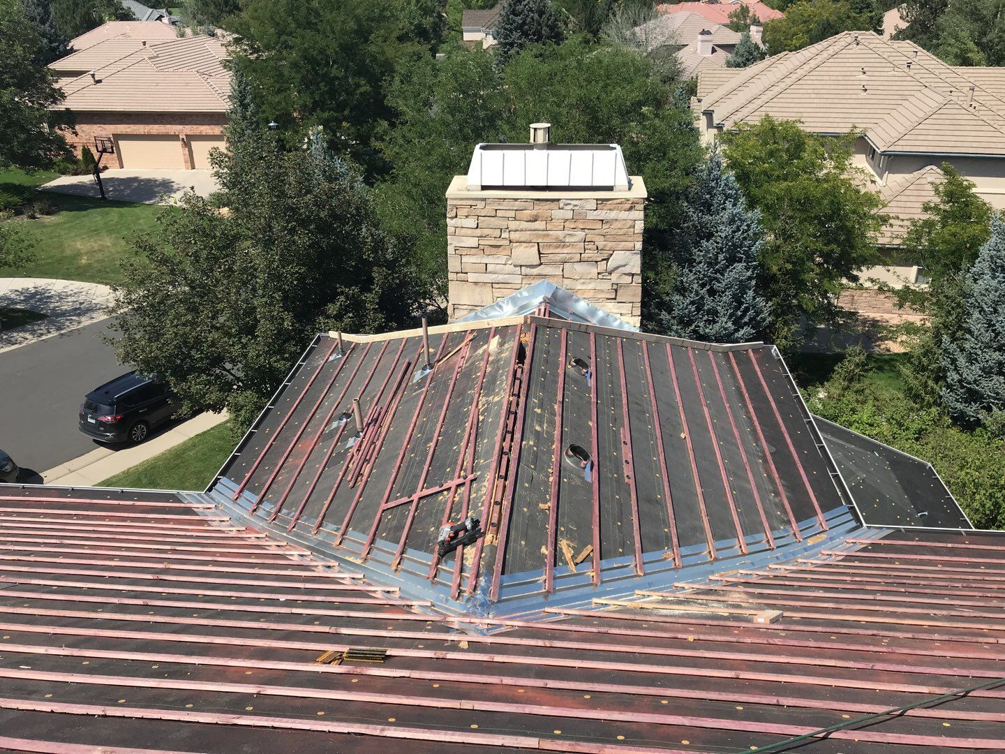 Residential Roofing Installation using BORAL Saxony Slate - Western Trail by A to Z Roofing