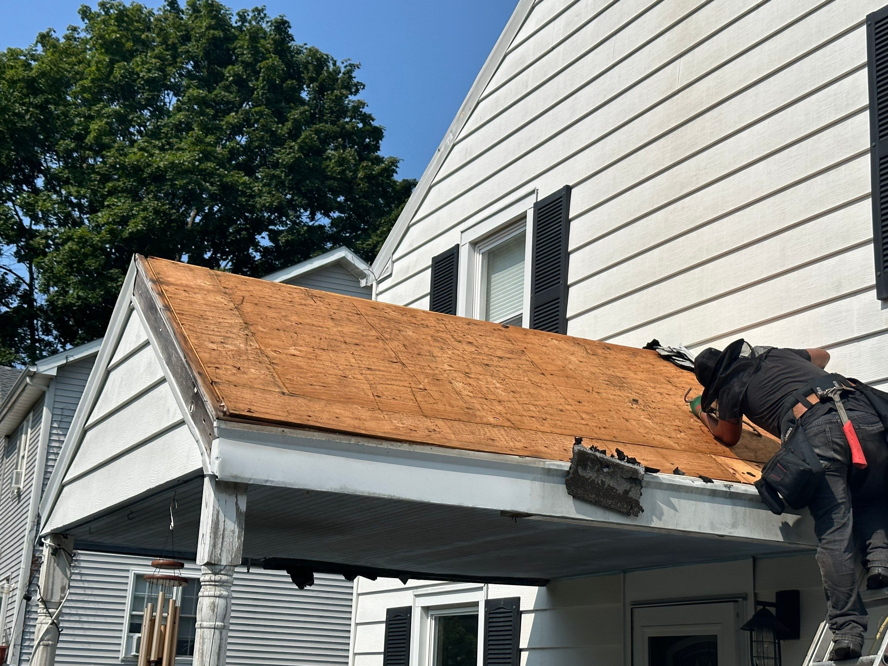 Commercial Roofing Installation using Owens Corning TruDefinition  Midnight Plum by A Plus Exterior