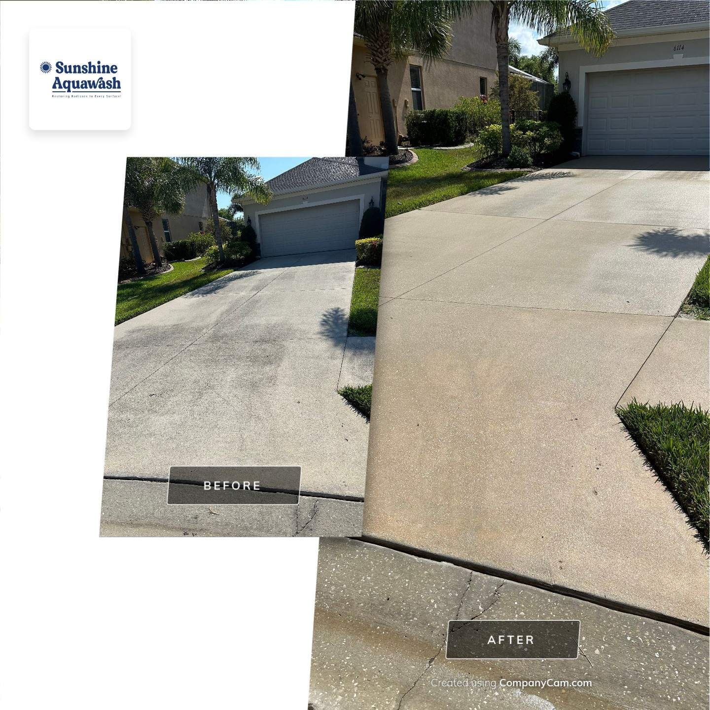 🚗 Concrete Driveway & Sidewalk Cleaning – Old Mill Preserve, Palmetto, FL by Sunshine AquaWash