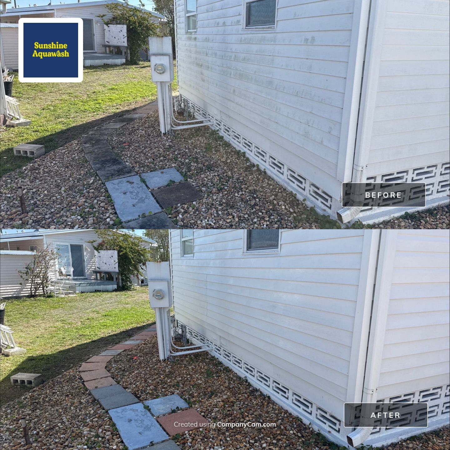 Trailer Estates Mobile Home Cleaning + Driveway & Patio Wash | Bayshore Gardens, FL by Sunshine AquaWash