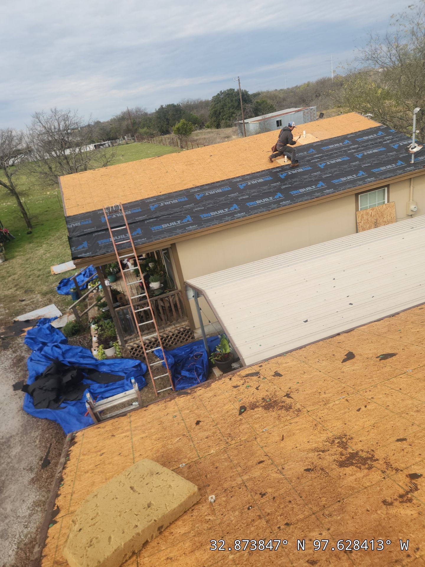 Project in Weatherford by Lonestar Roofing and Restoration LLC.