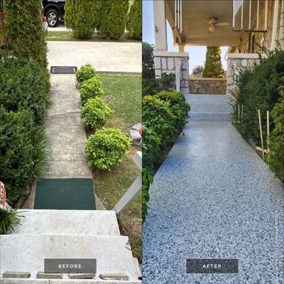 Front Porch using Gravel