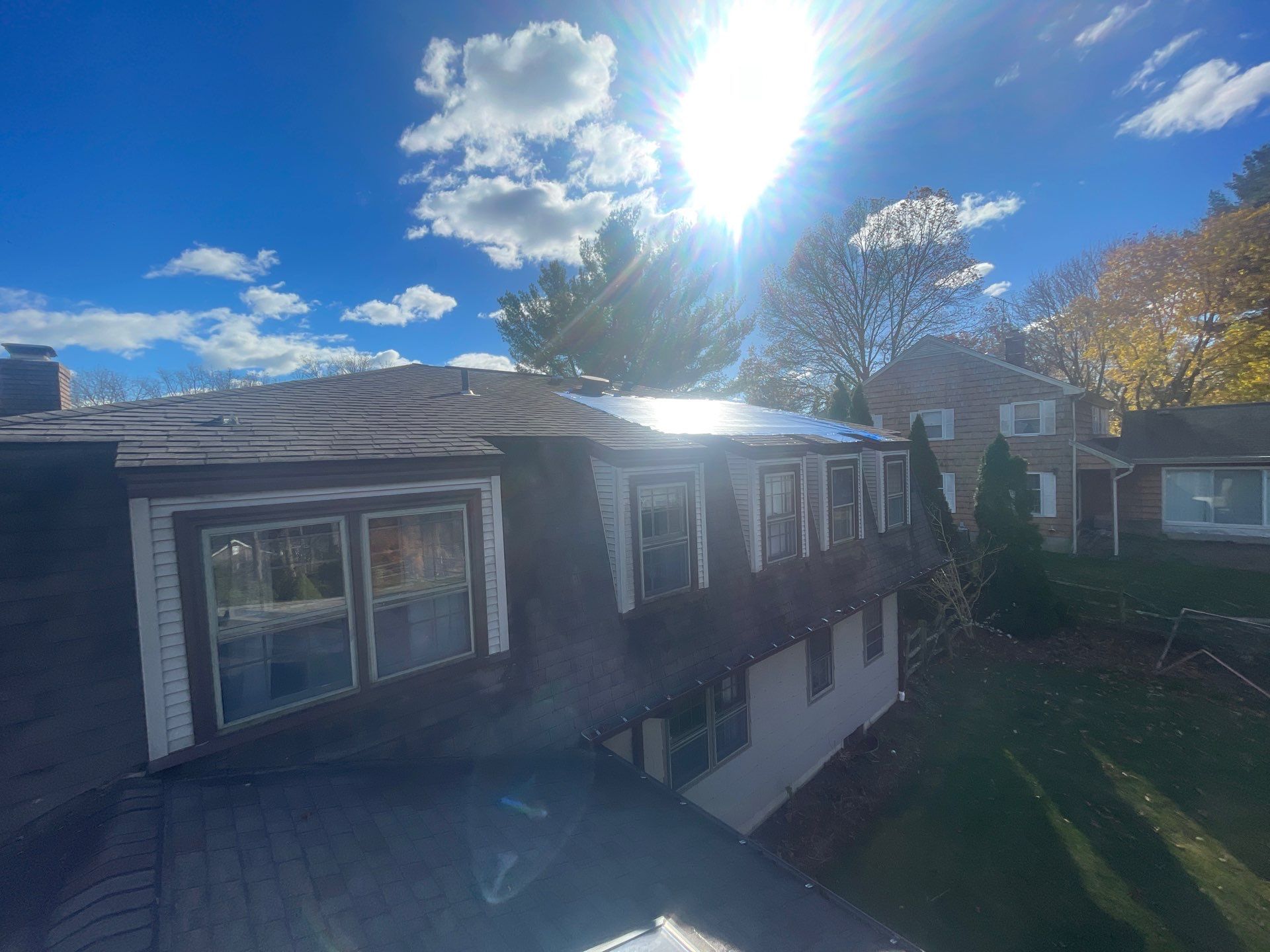 Residential Roofing Installation using Owens Corning TruDefinition Onyx Black by A Plus Exterior