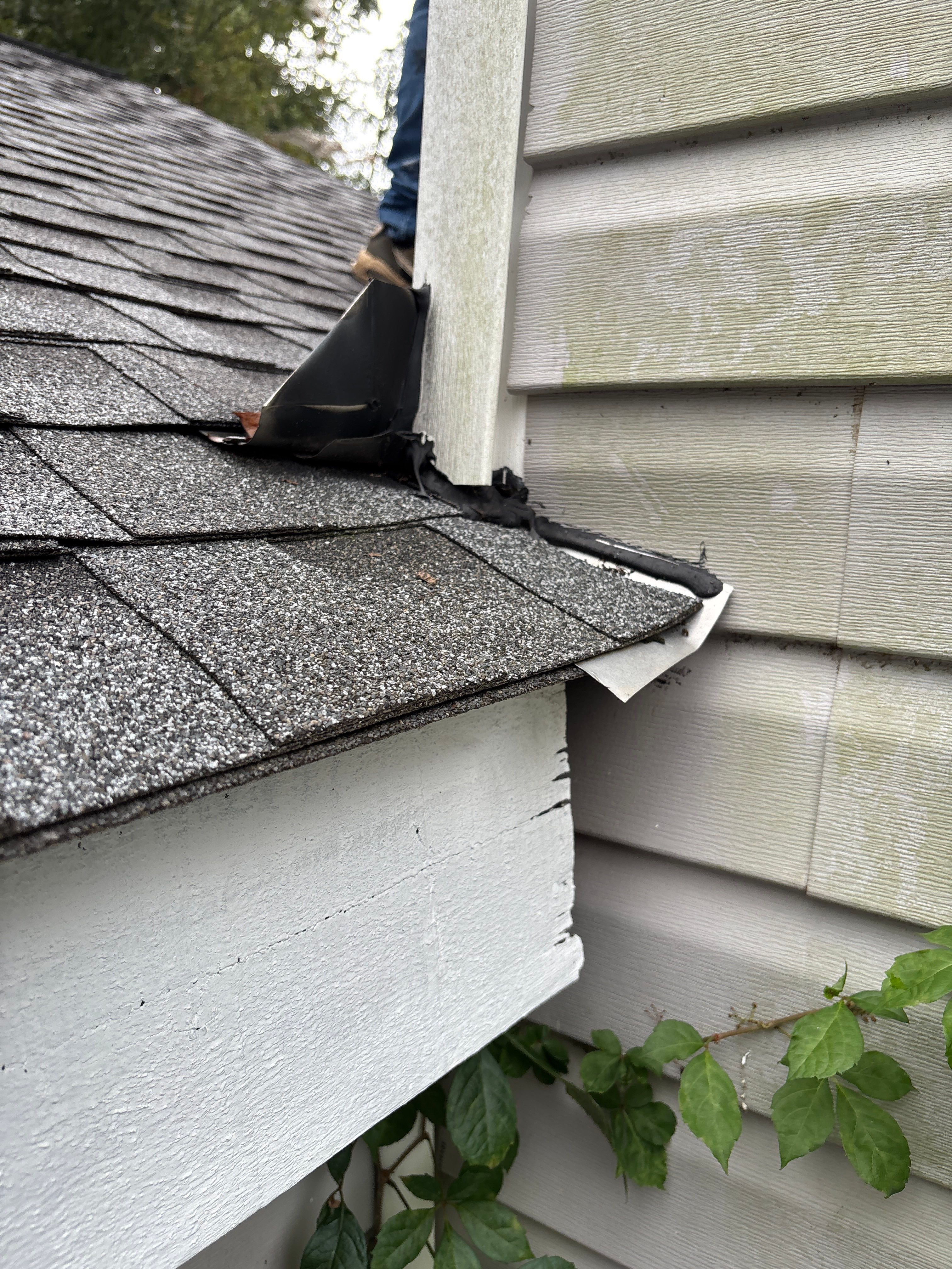 Poor roof installation by Deerfield Roofing LLC