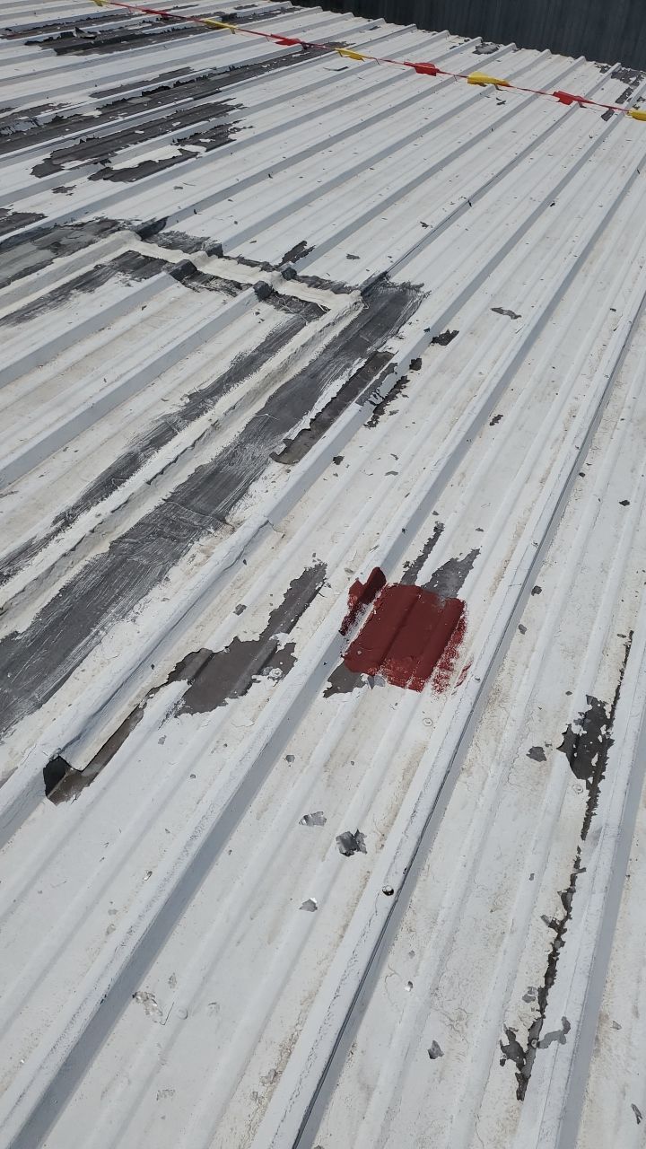 Commercial Roofing Installation using GAF 10 Year Acrylic System by Lighthouse Roofing