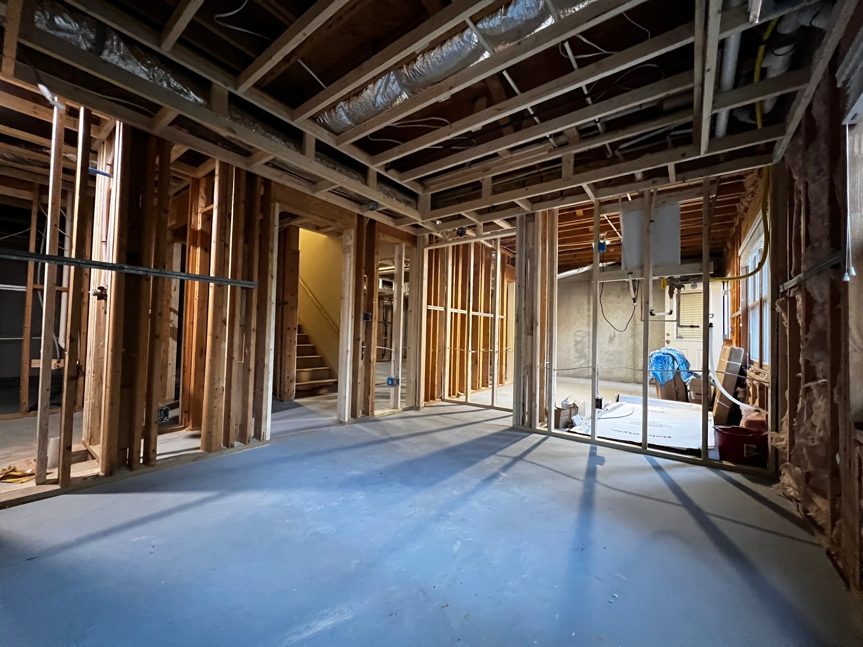 Finished Basement with Custom Built-ins and Full Bathroom in Acworth by Swift Home Renovations
