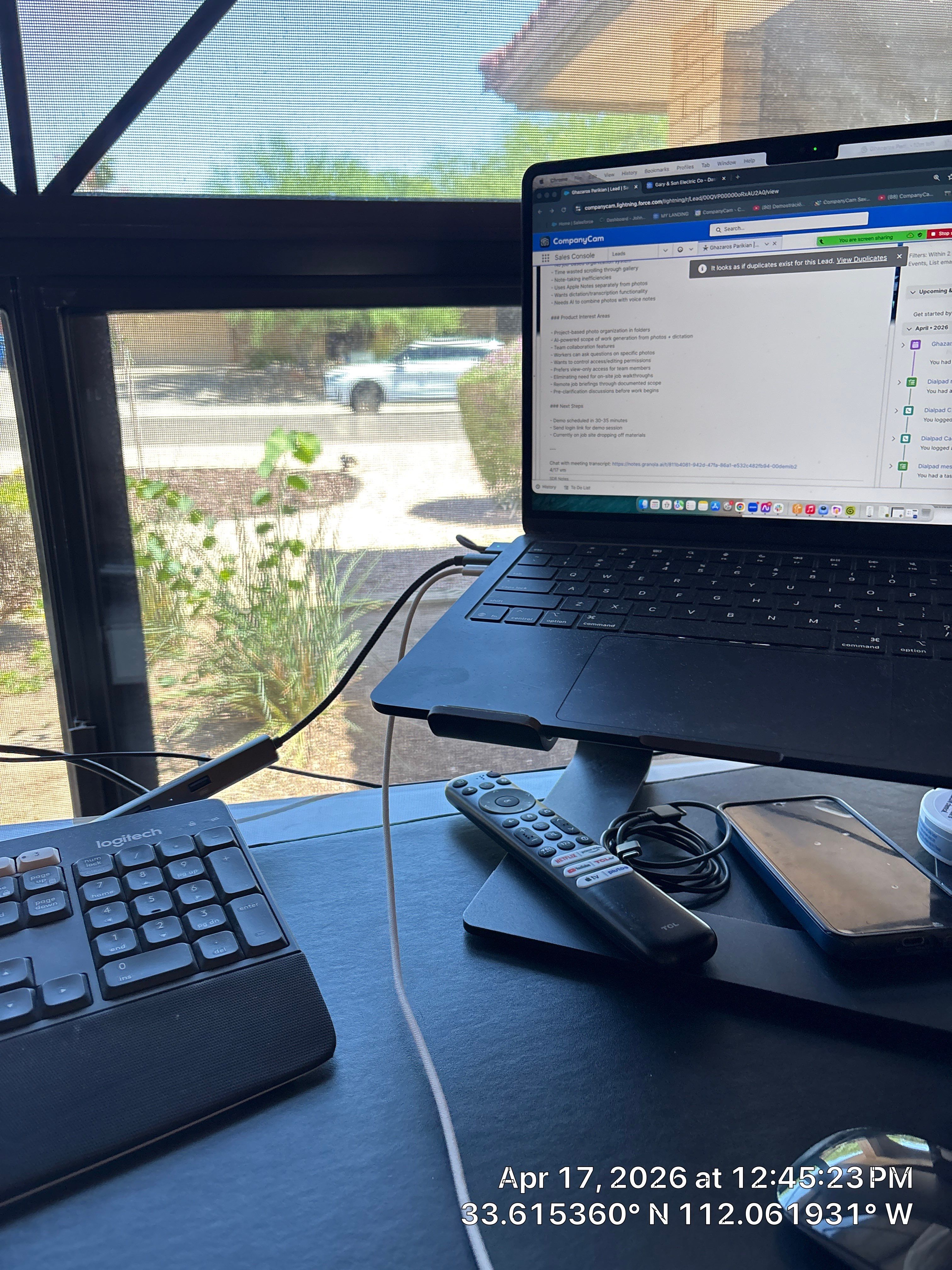 Custom Home Office Installation and Media Wall Setup in Phoenix by CompanyCam Sales Demo