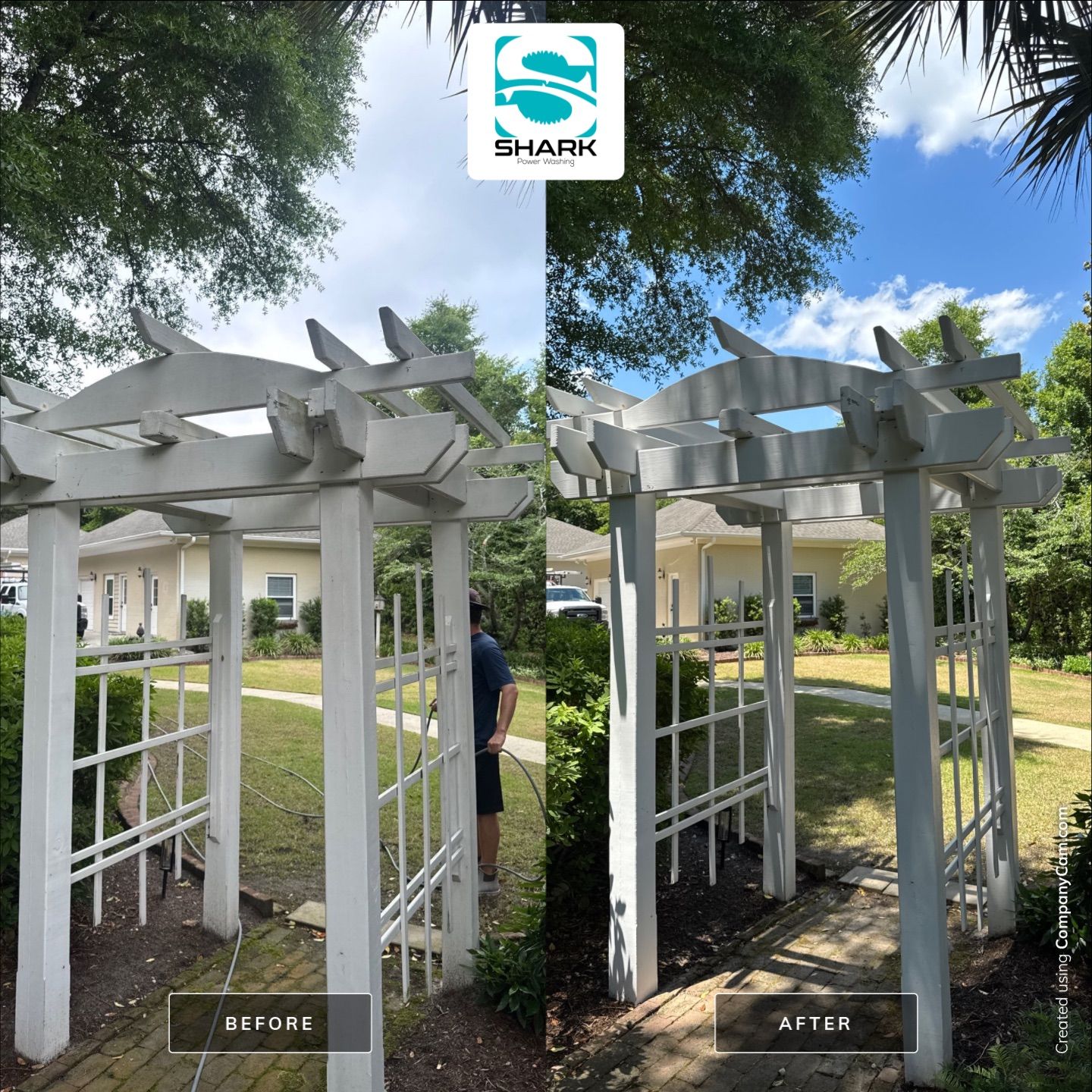 House Washing in Wilmington by Shark Power Washing