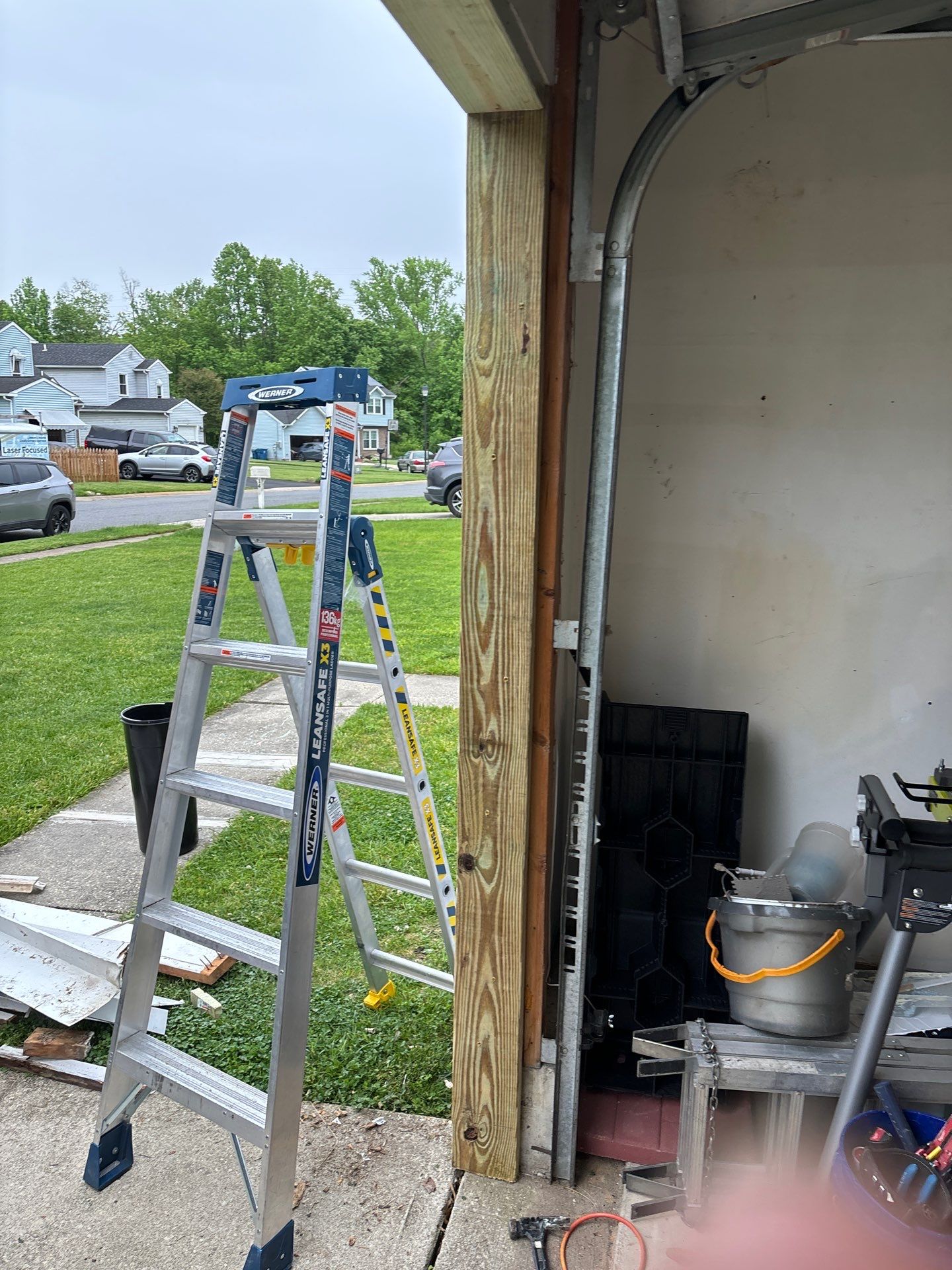 Rot Repair to Garage, and install new flashing by Laser Focused Solutions LLC