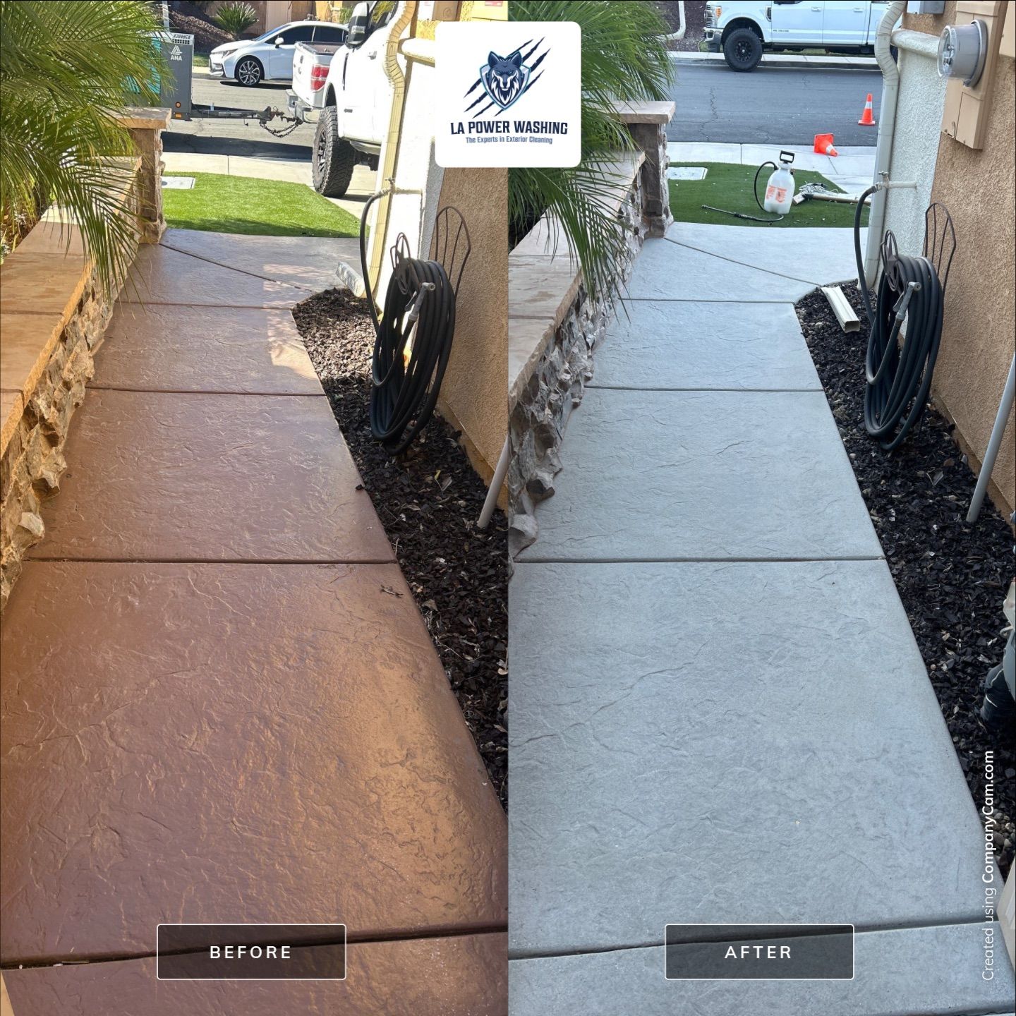 Sandblasting Paint Off Concrete & Sealing in Lake Elsinore, CA by La Power Washing Inc