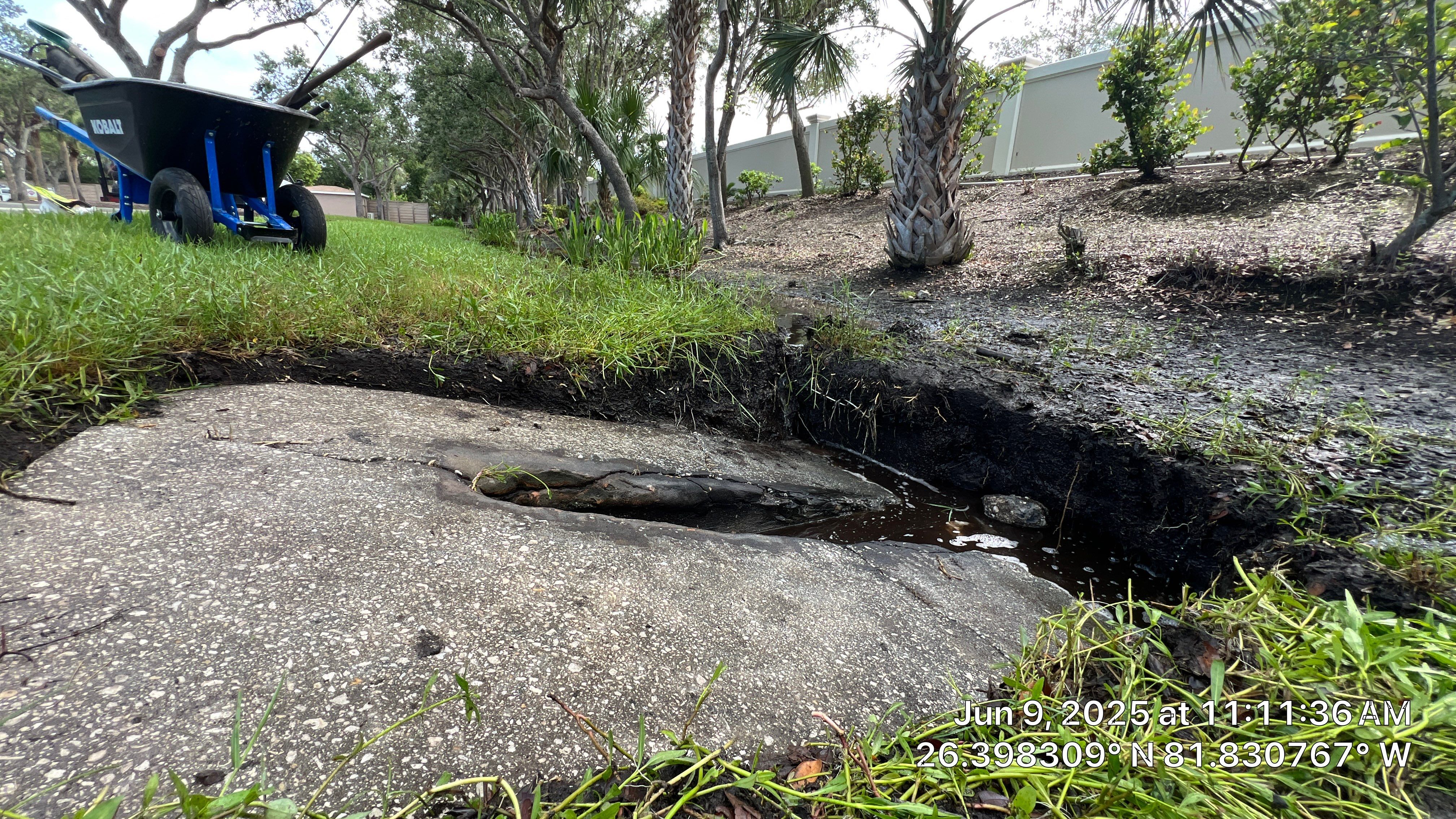Pelican Landing Beach Parking Lot Stormwater System Maintenance by Don Mar, Inc. Storm Water Solutions