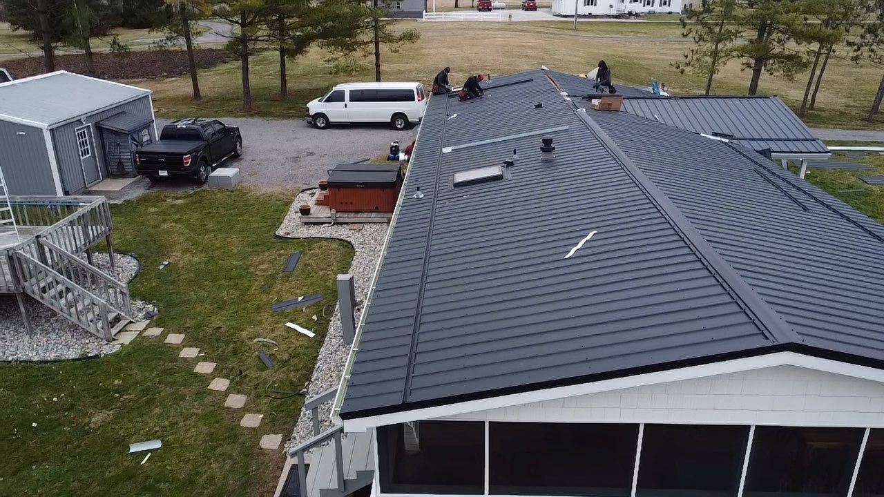 Exposed Fastener Metal Roof Replacement – Columbia City, Indiana by 4Ever Metal Roofing