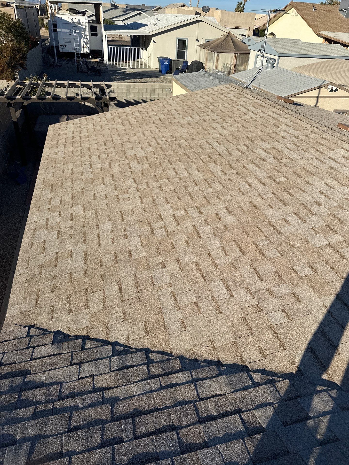 Desert Tan Shingles by Reimagine Roofing