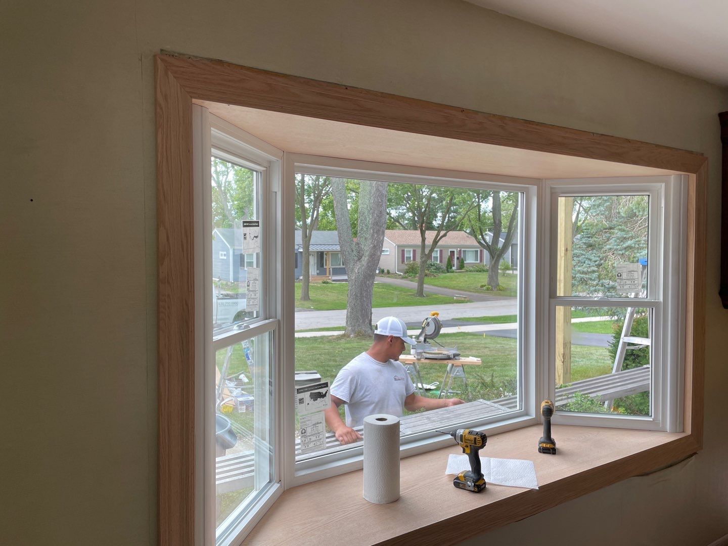 Siding Installation using Alside Charter Oak Siding  by Pro Home Services Inc