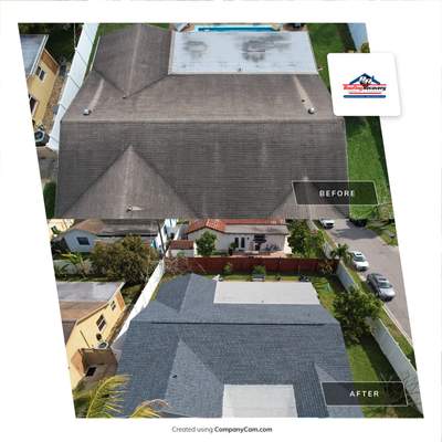 Shingles & Flat using CT Landmark Pro Ar Coastal Blue