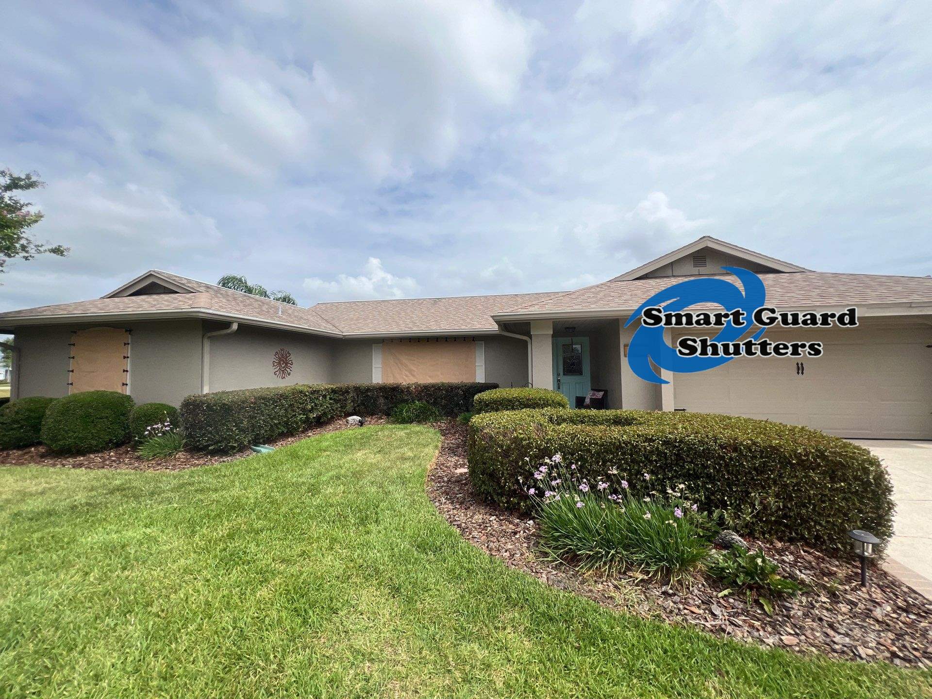 Astro Guard Fabric in Tan  by Smart Guard Shutters