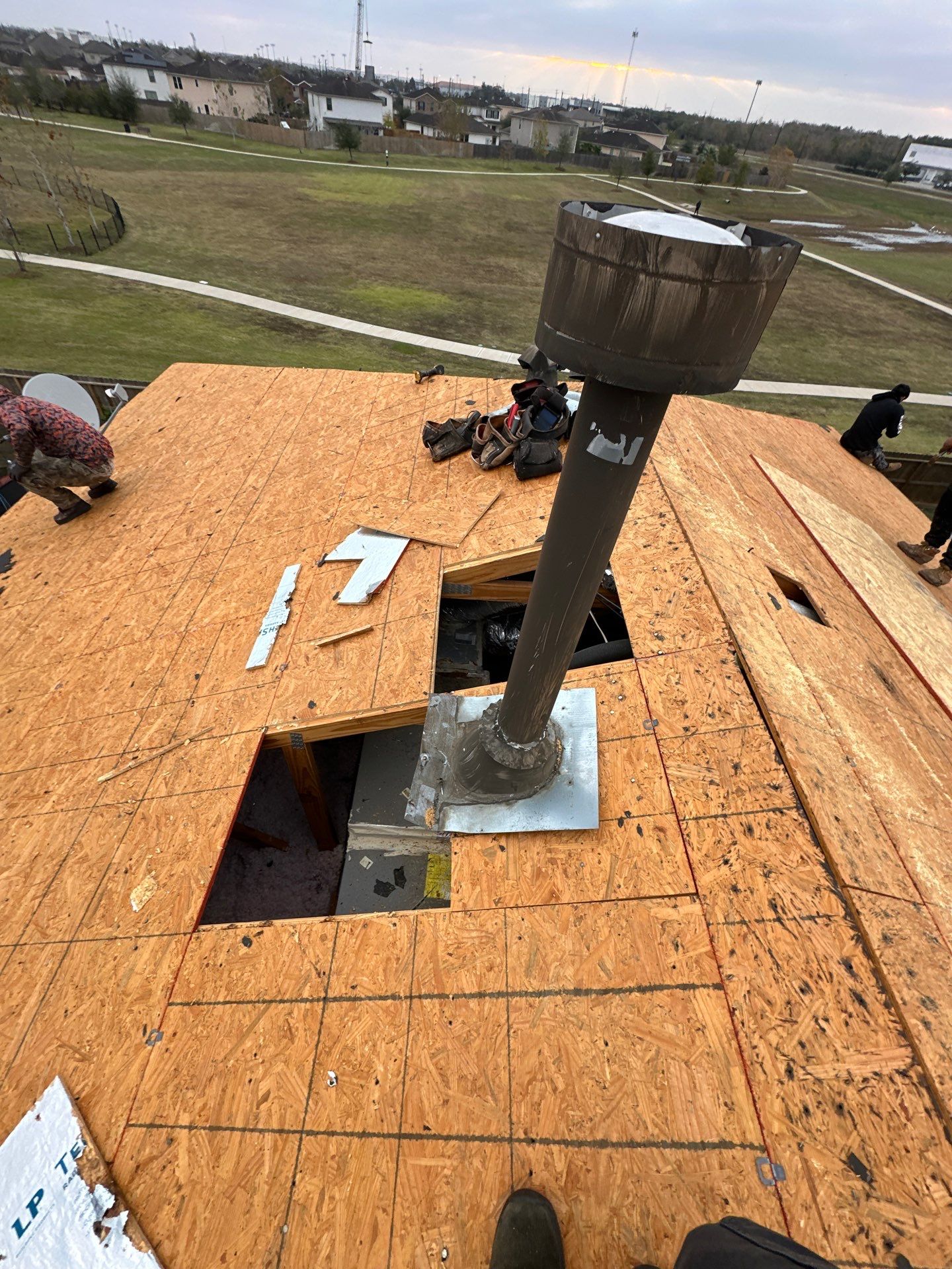 Project in Houston by Motion Roofing