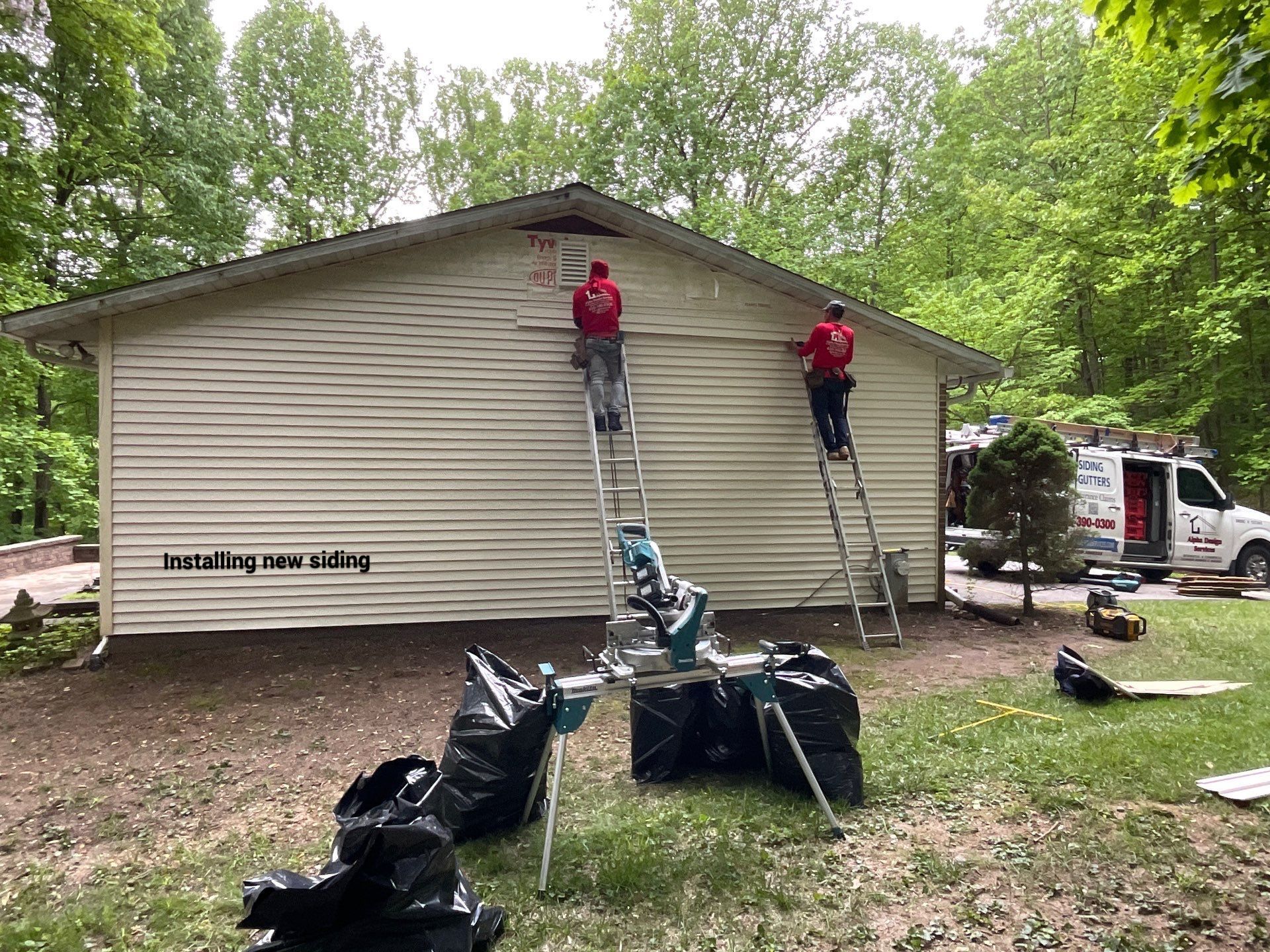 Siding Repair  by Alpha Design Services