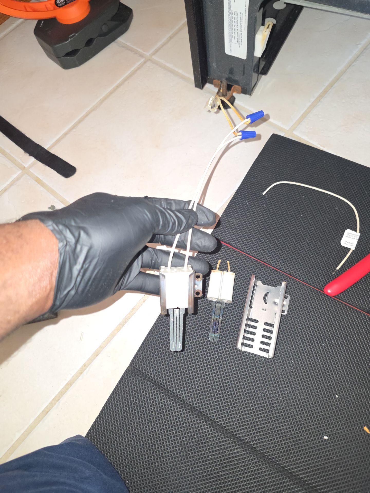 Gas Oven Igniter and Burner Tube Replacement in Leesburg by AMB-WORKS APPLIANCE REPAIR
