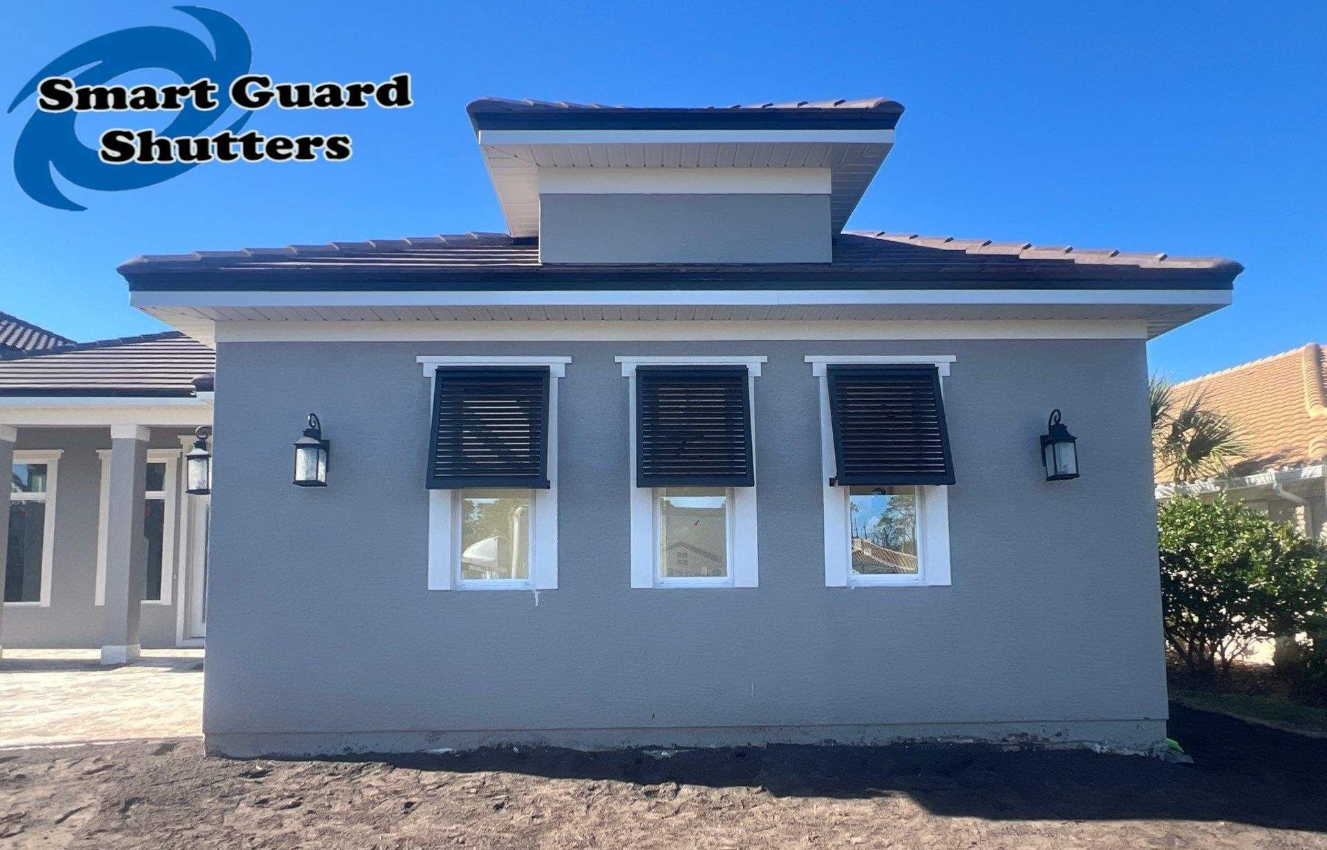 Decorative Bahamas in Oil Rub Bronze  by Smart Guard Shutters