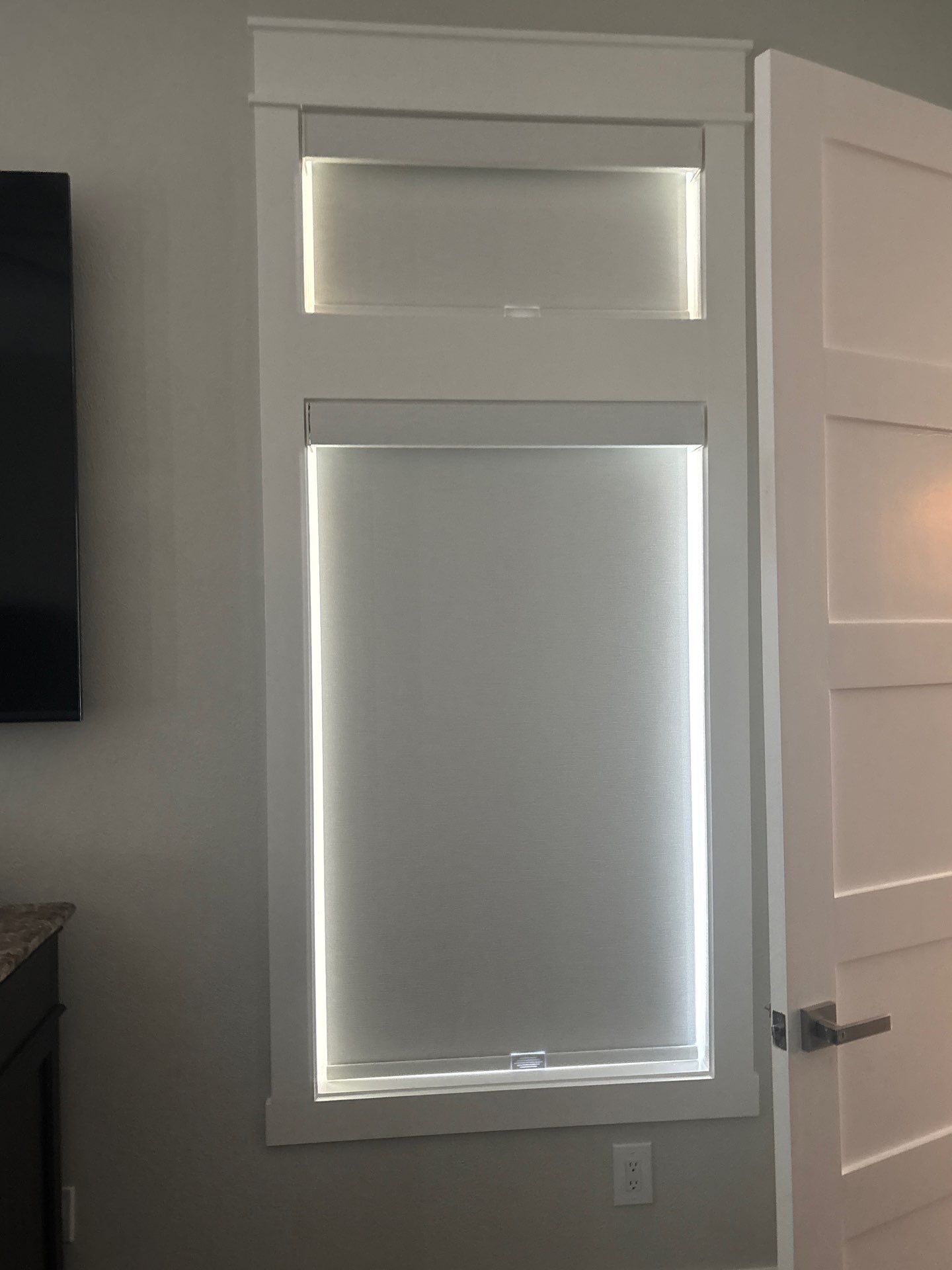 NWF Faux Wood Blinds and SWF Roller Shades by Budget Blinds of Greater Corpus Christi