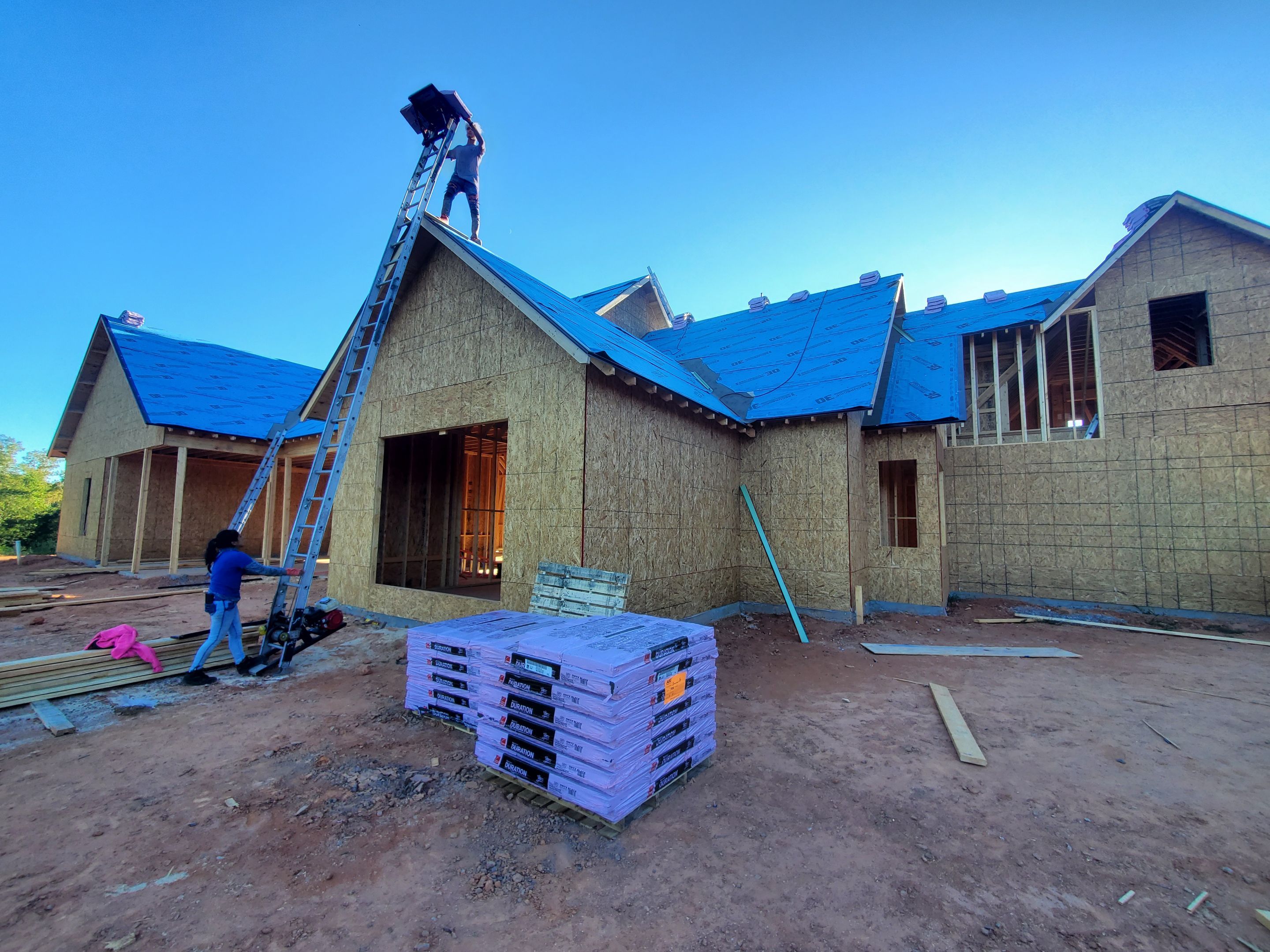 New Construction Residential Roofing Installation using Owens Corning by Inspector Roofing and Restoration