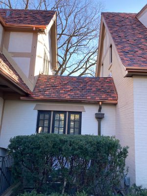 Ludowici Roof Installment and Half Round Copper Gutter Replacement 