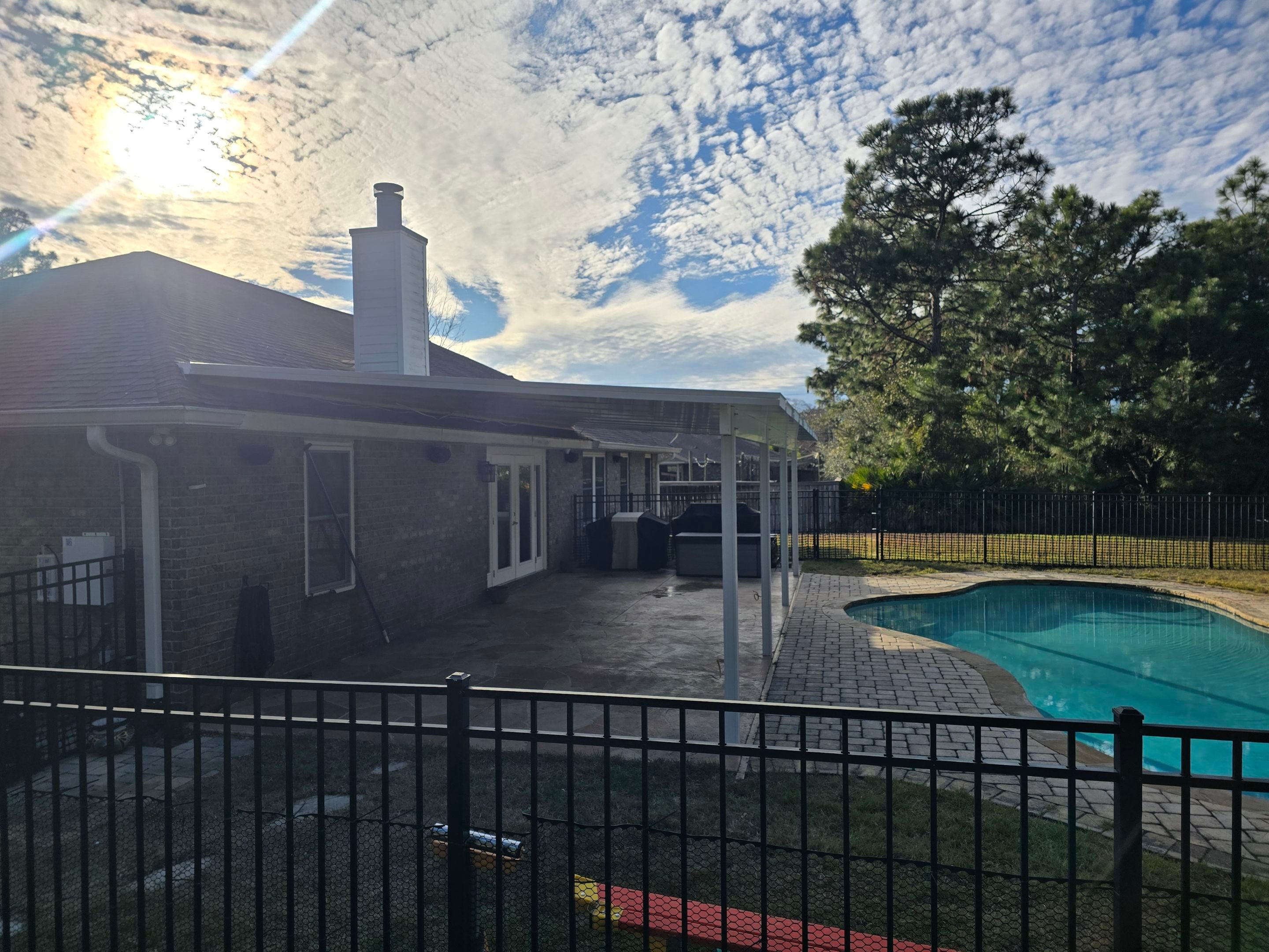 Navarre Poolside Patio Cover by Titan Sunrooms