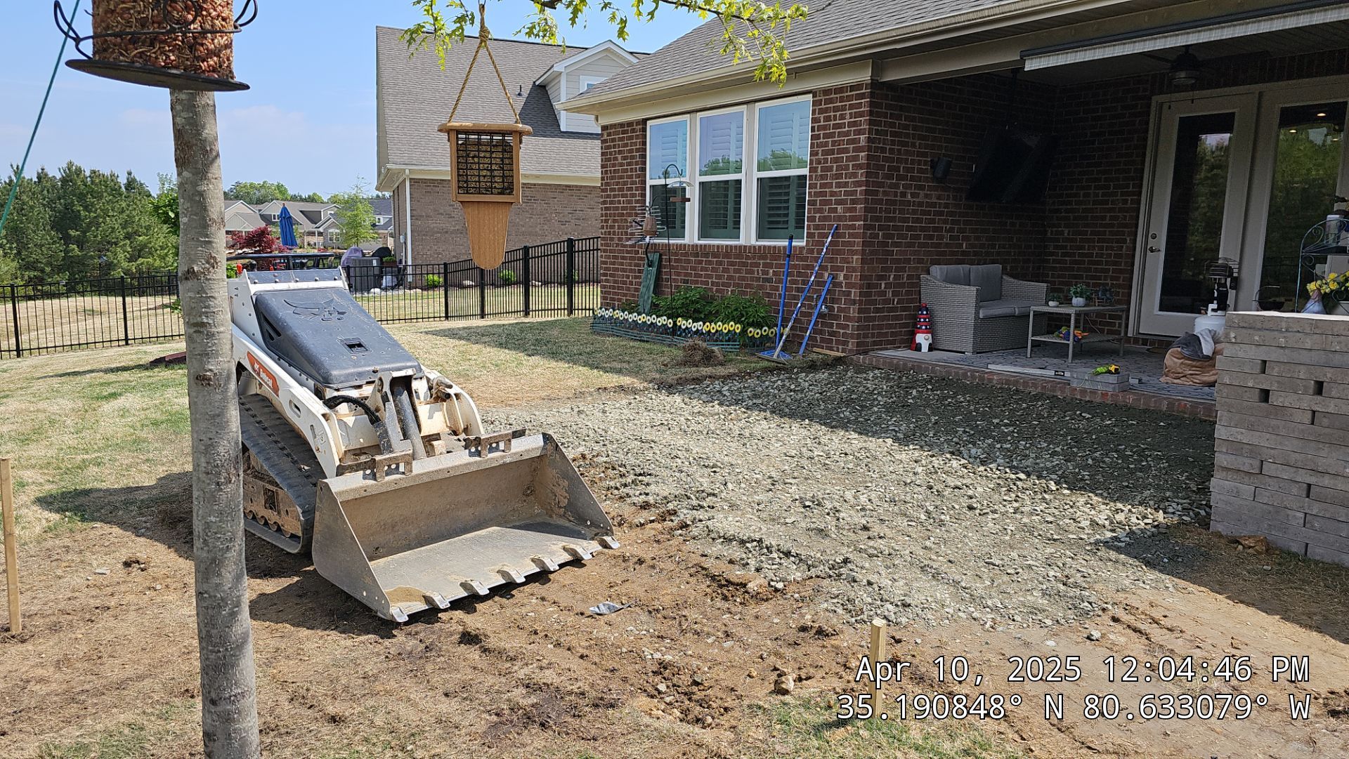 Patio Installation using Stone Pavers by Carolina-Metro Landscape, Inc