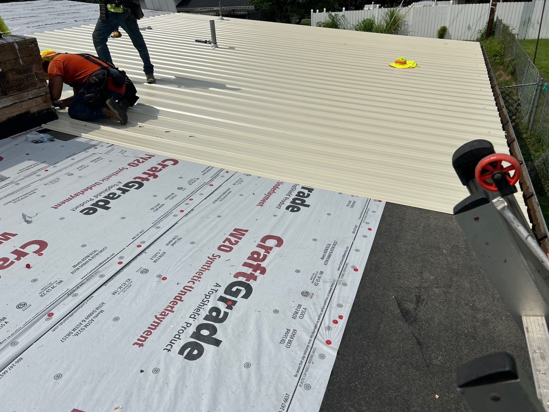 Residential Roofing Installation using Metal by Mr. Roofer