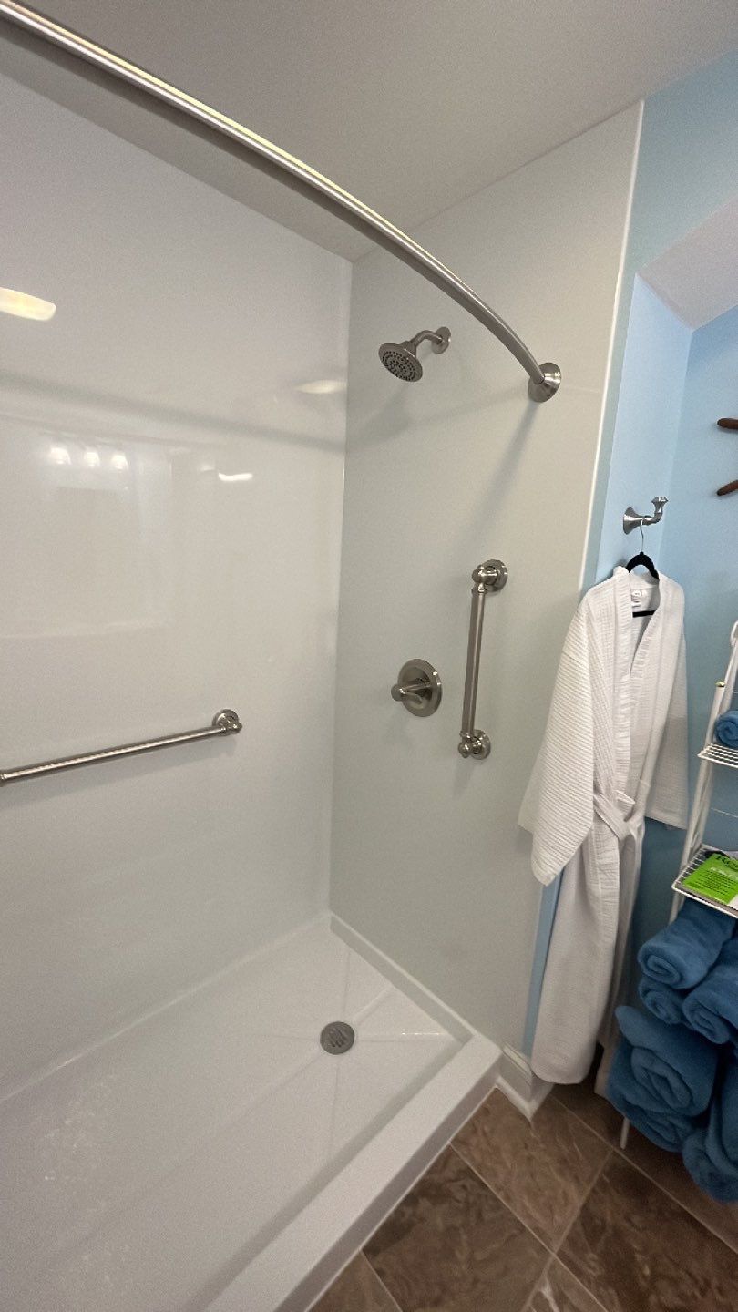 Shower with Shower Rod by BathPlanet SW Virginia