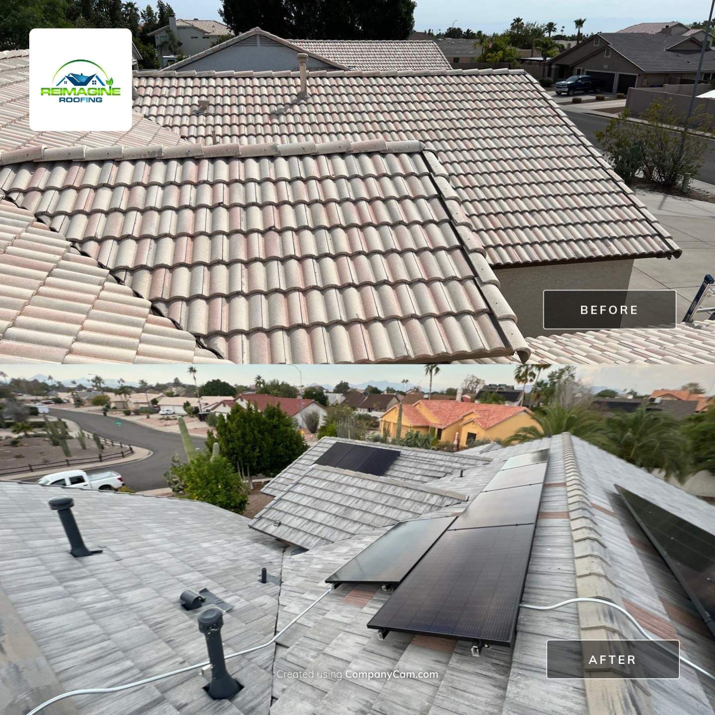 Sterling Gray Concrete Tile by Reimagine Roofing