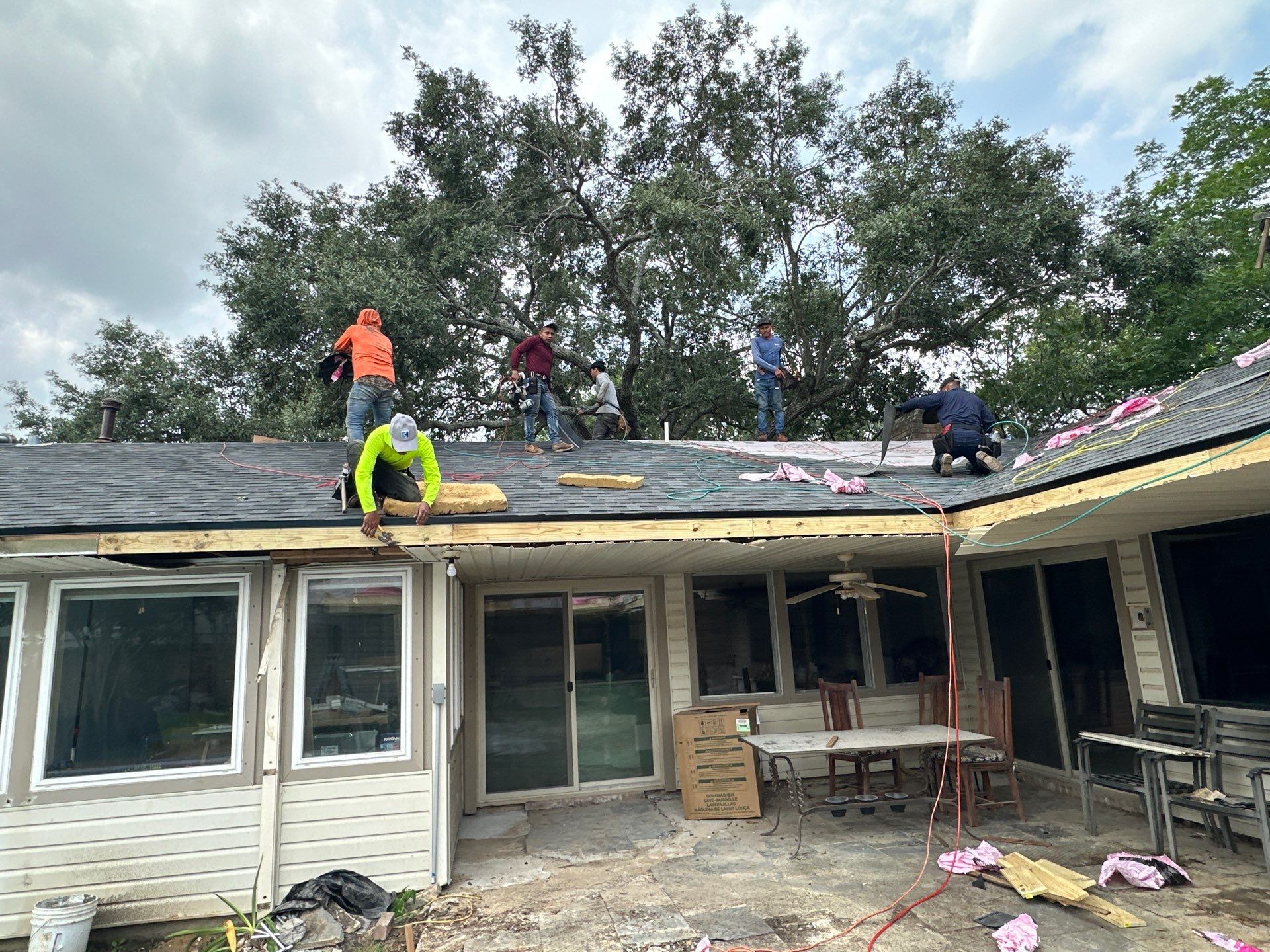 Project in Houston by Motion Roofing