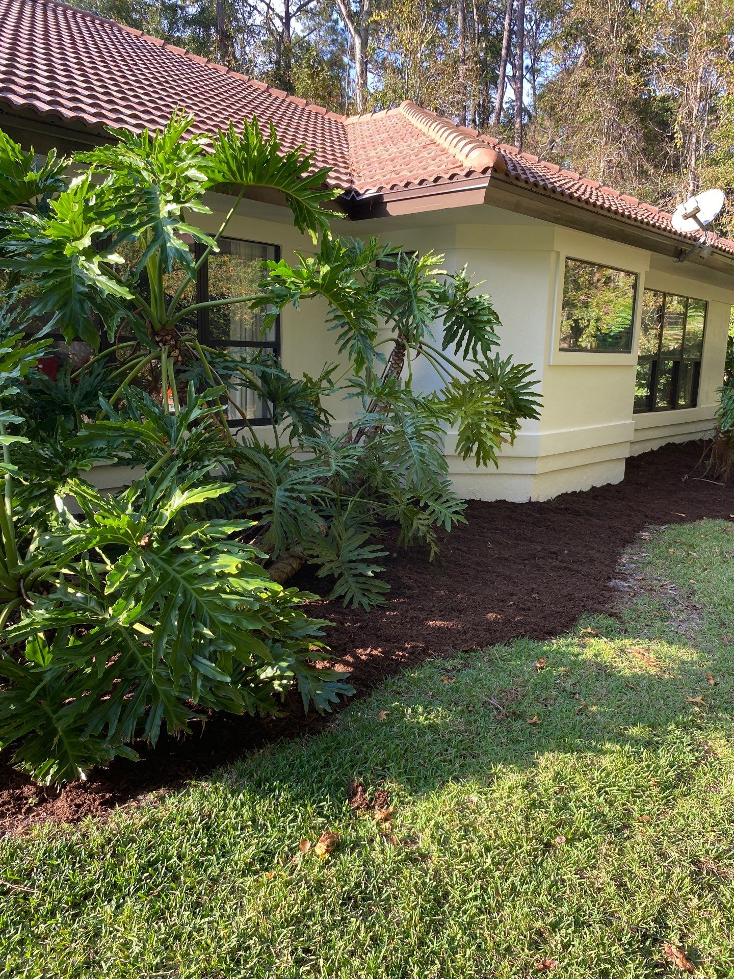Deerwood Residence | Sod Repair & Mulch Installation  by ProGreen Services