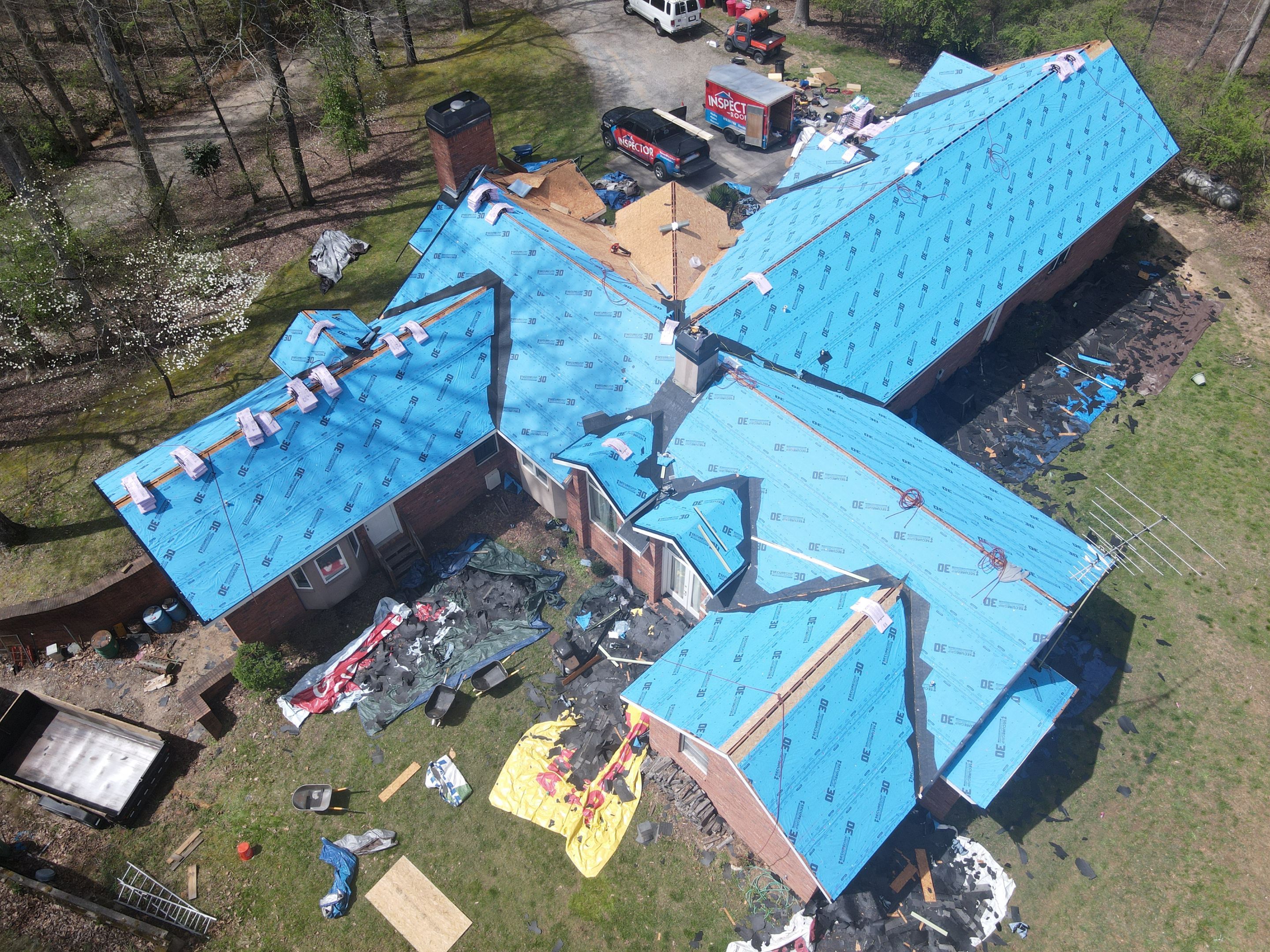 Residential Roofing Installation using Owens Corning by Inspector Roofing and Restoration