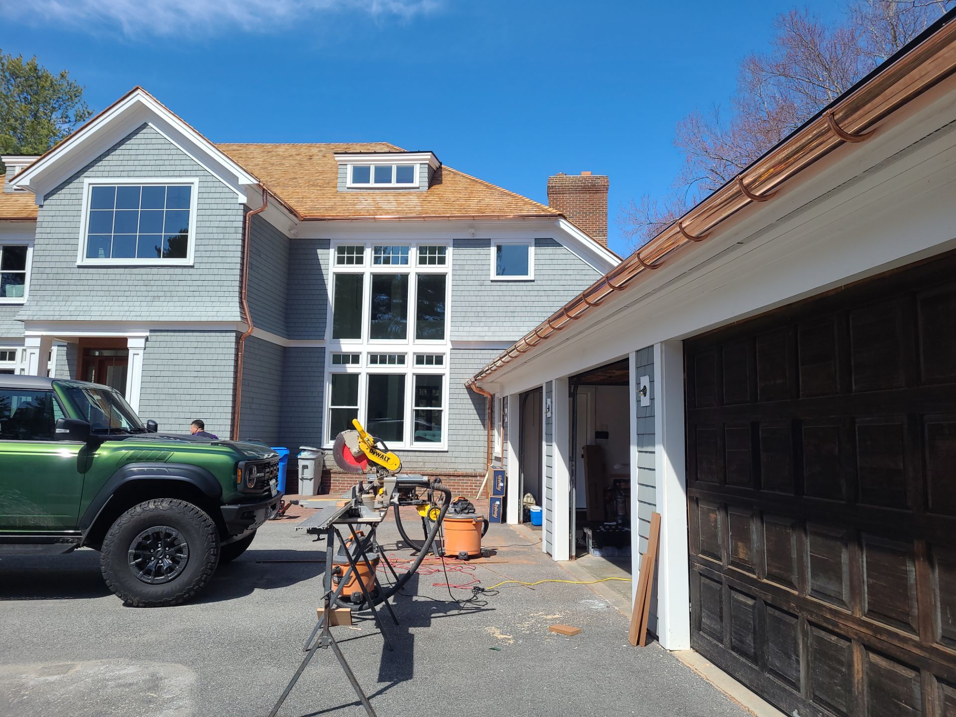 Half Round Copper Gutter in Holliston, MA by Gutter Pro Enterprises