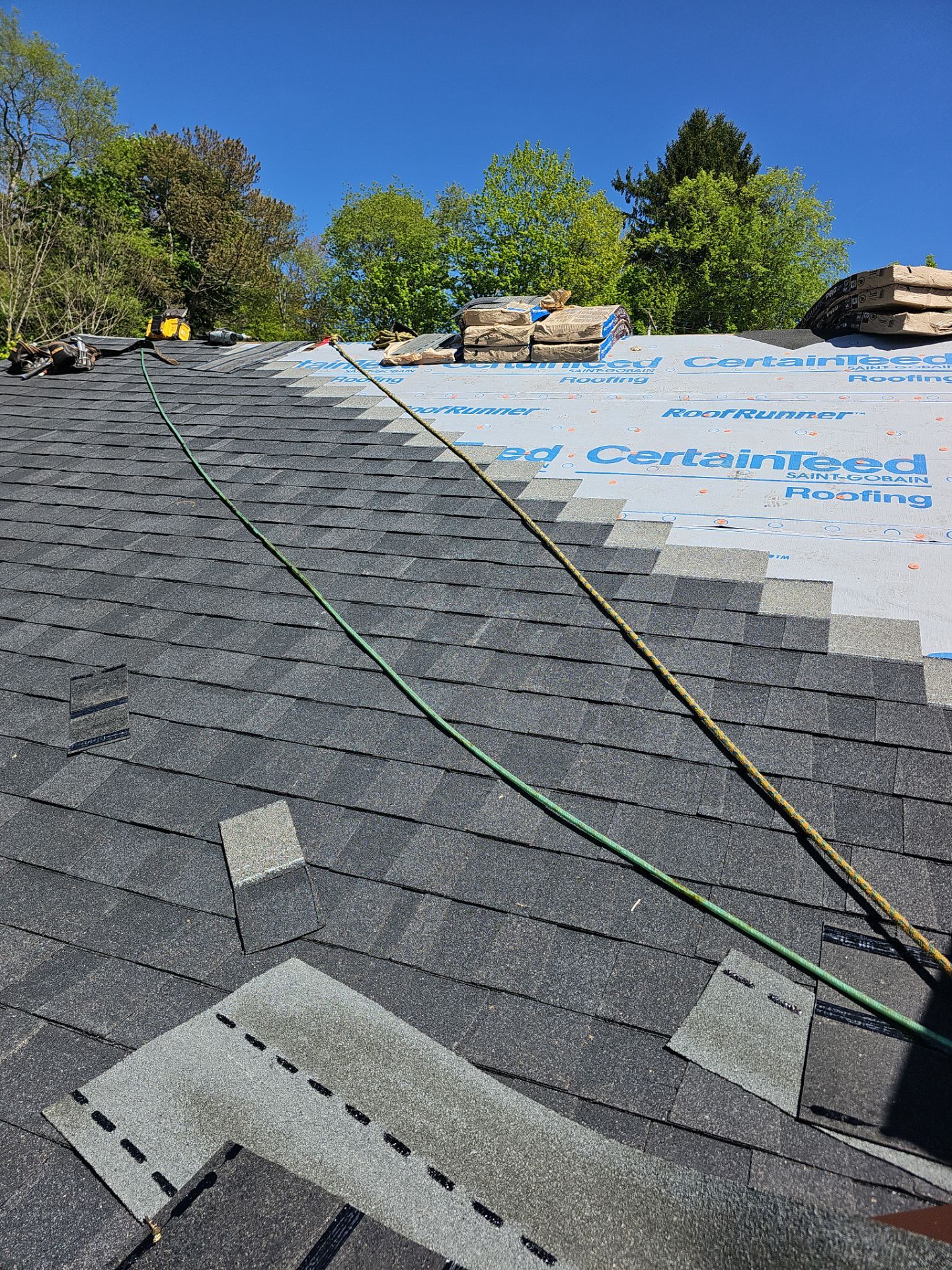 Roof Replacement Landmark PRO Charcoal Black by Winchester Roofing